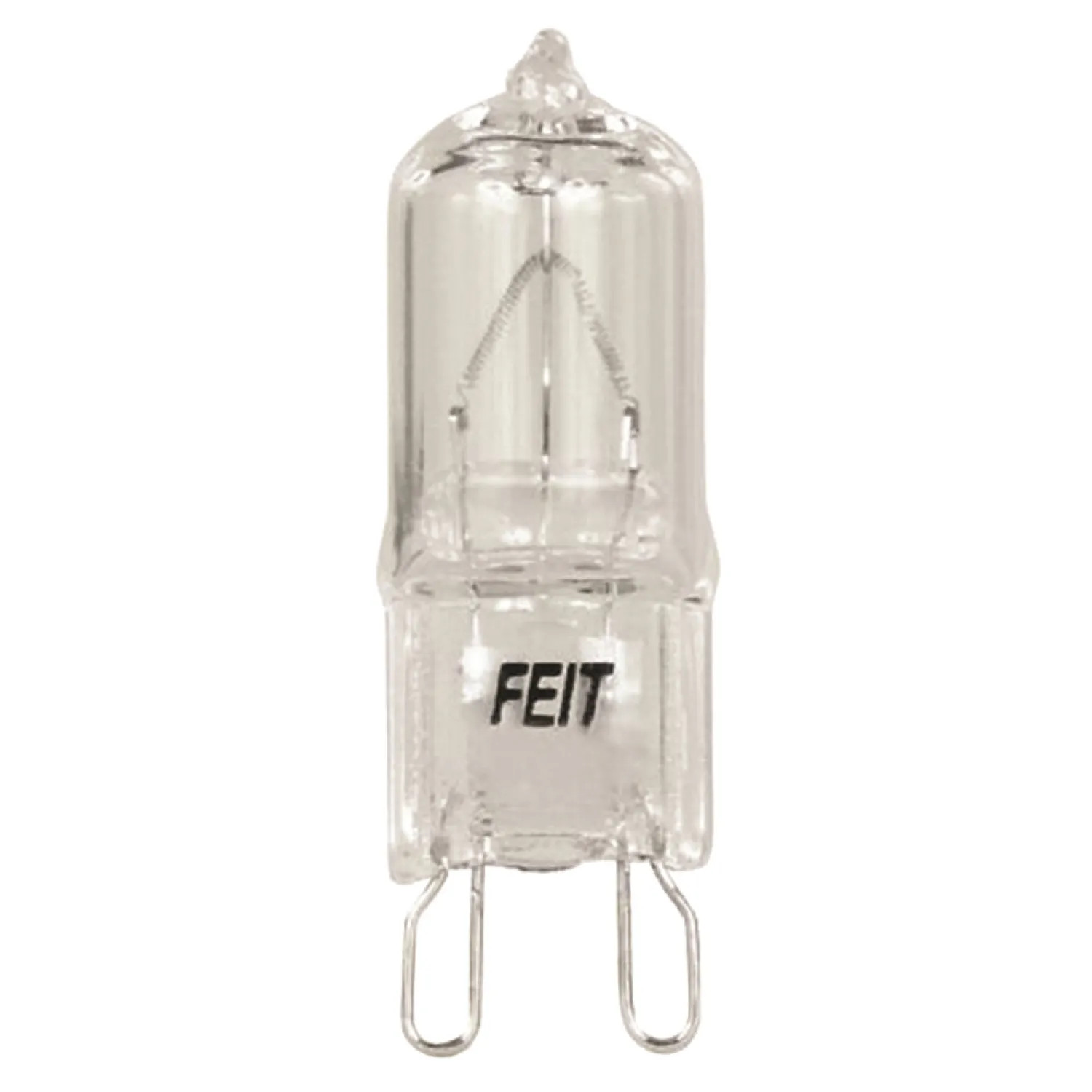 Feit BPQ40/G9 Feit Electric BPQ40/G9 Halogen Lamp, 40 W, 120 V, T4, Bipin GY8.6, 2000 hr