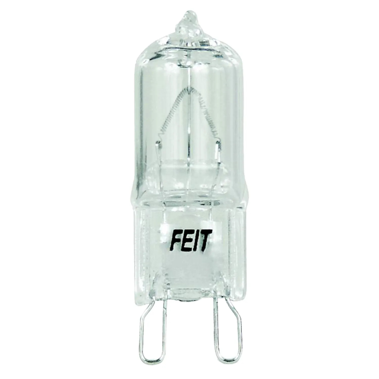 Feit BPQ60/G9 Feit Electric BPQ60/G9 Halogen Lamp, 60 W, 120 V, T4, Bipin GY8.6, 2000 hr