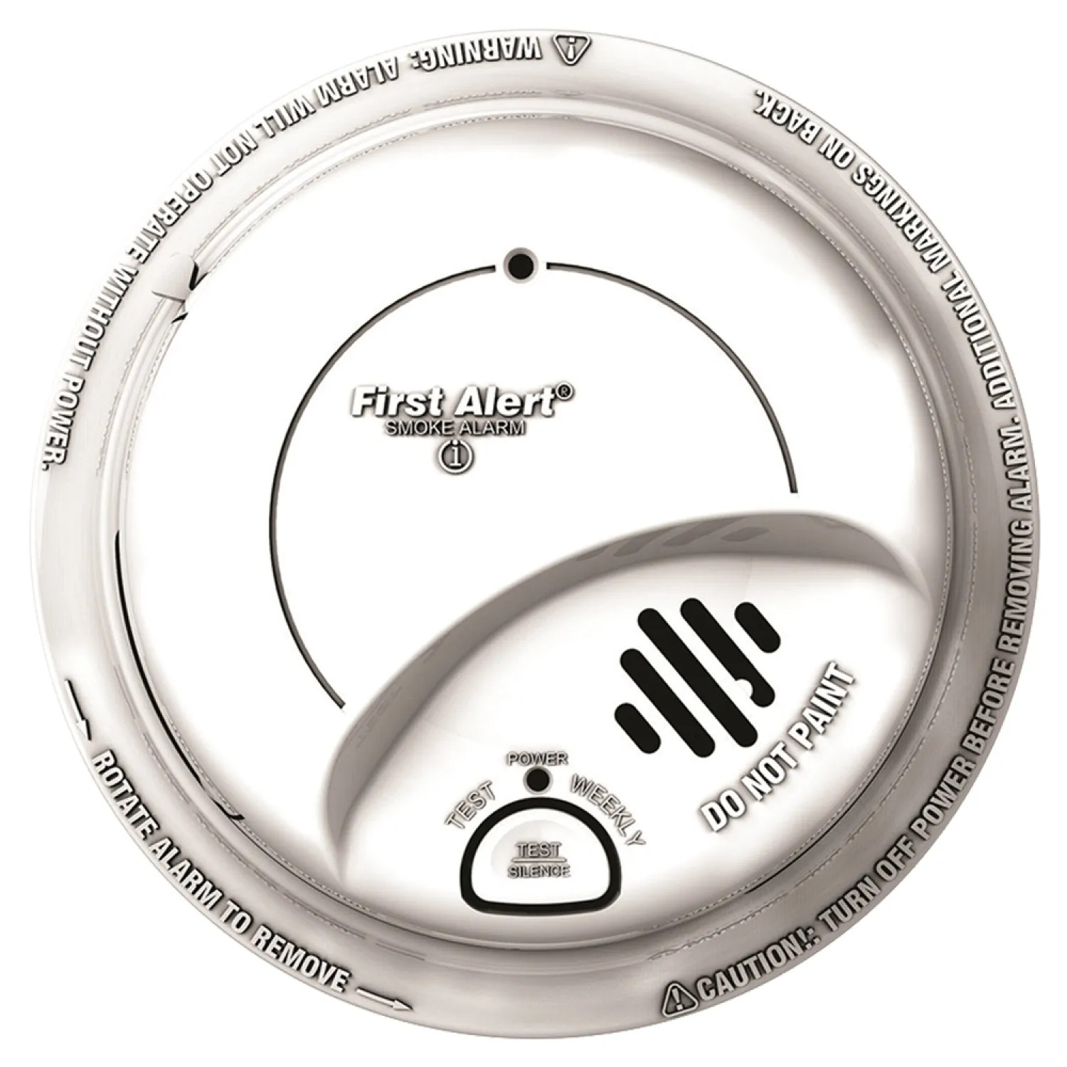 First Alert 9120B6CP First Alert 9120B6CP Hardwired Combination Smoke Alarm, 120 VAC, Ionization, 85 dB