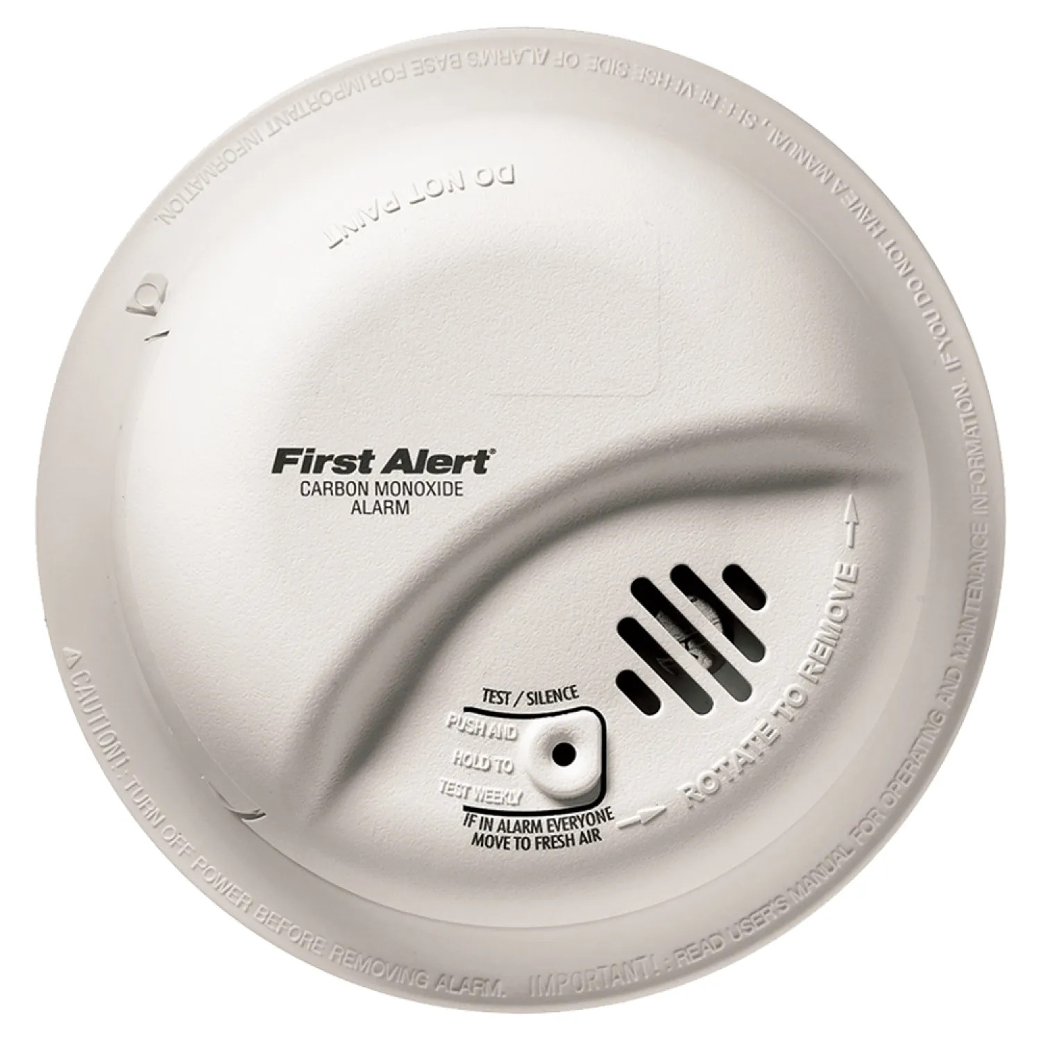 First Alert CO5120BN First Alert CO5120BN Single Gas Detector, CO, Audible, Visual, Low Battery, 120 VAC