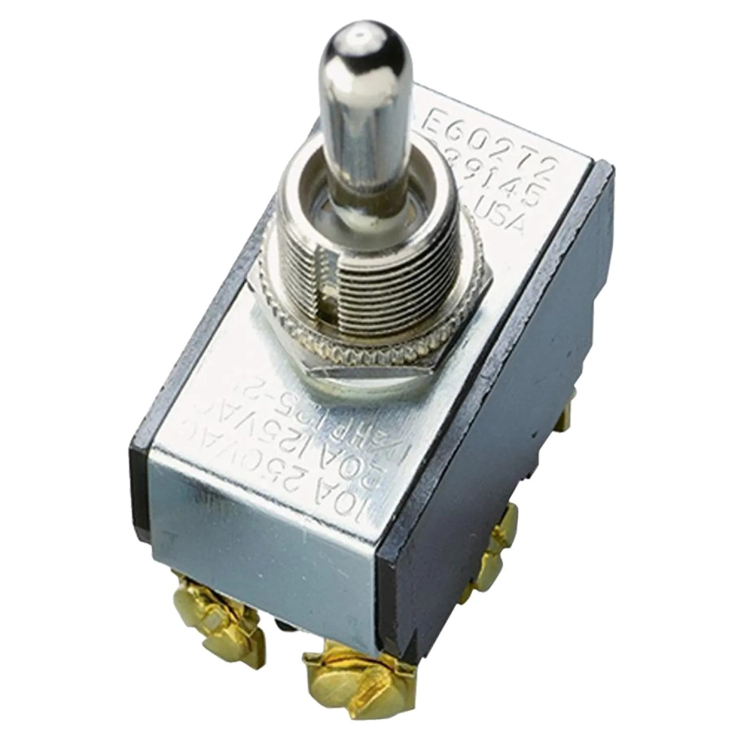 Gardner Bender GSW-16 Gardner Bender Professional Toggle Switch, 125 - 250 VAC, 20 A, 2 P, Silver - GSW-16