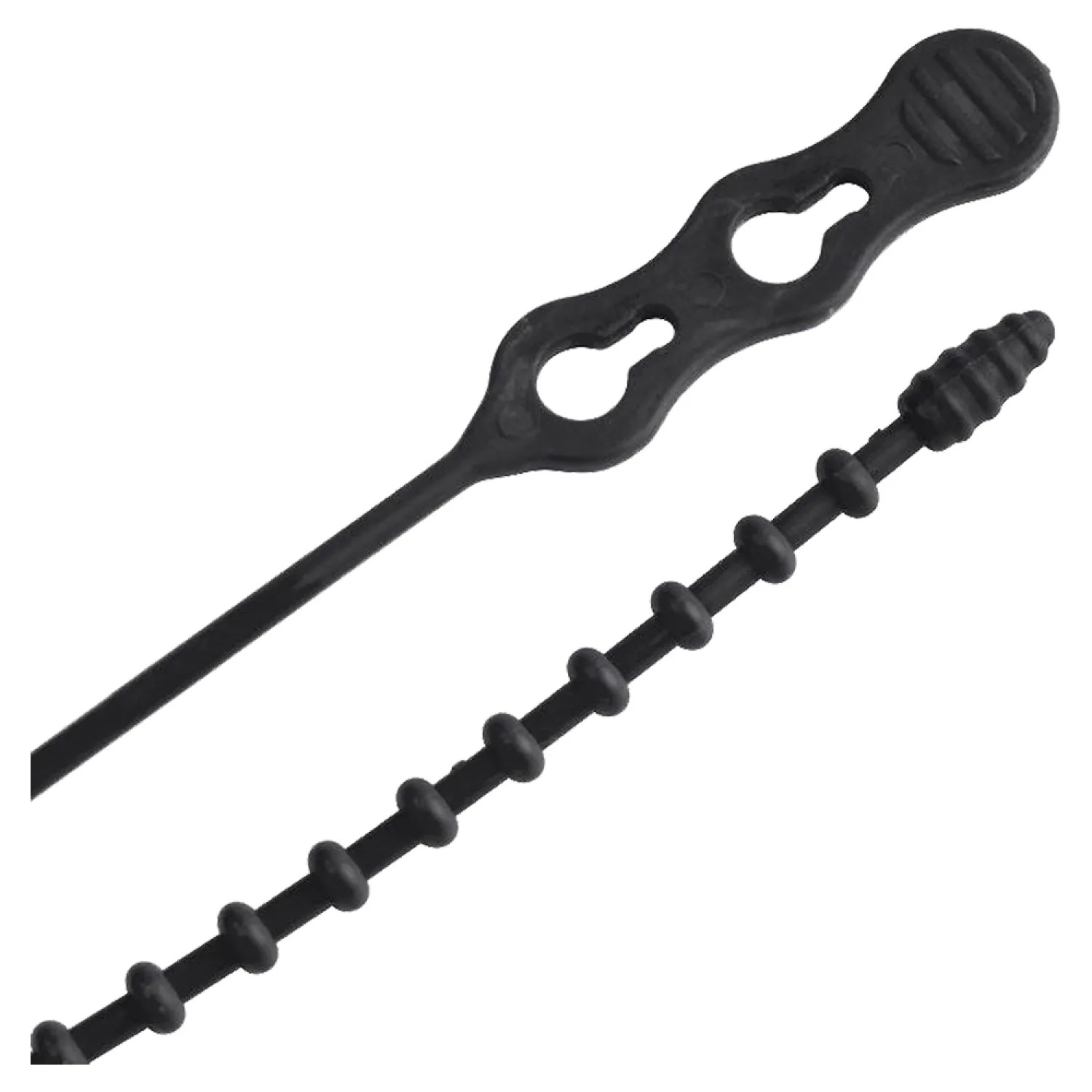 Gardner Bender 46-12BEADBK GB 46-12BEADBK Beaded Cable Tie, 3-1/4 in, 6/6 Nylon, Black, 12 in L