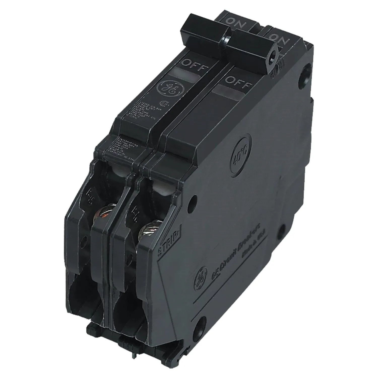 GE THQP220 GE THQP220 Type THQP Q-Line Miniature Circuit Breaker, 120/240 VAC, 20 A, 2 P, 10 kA