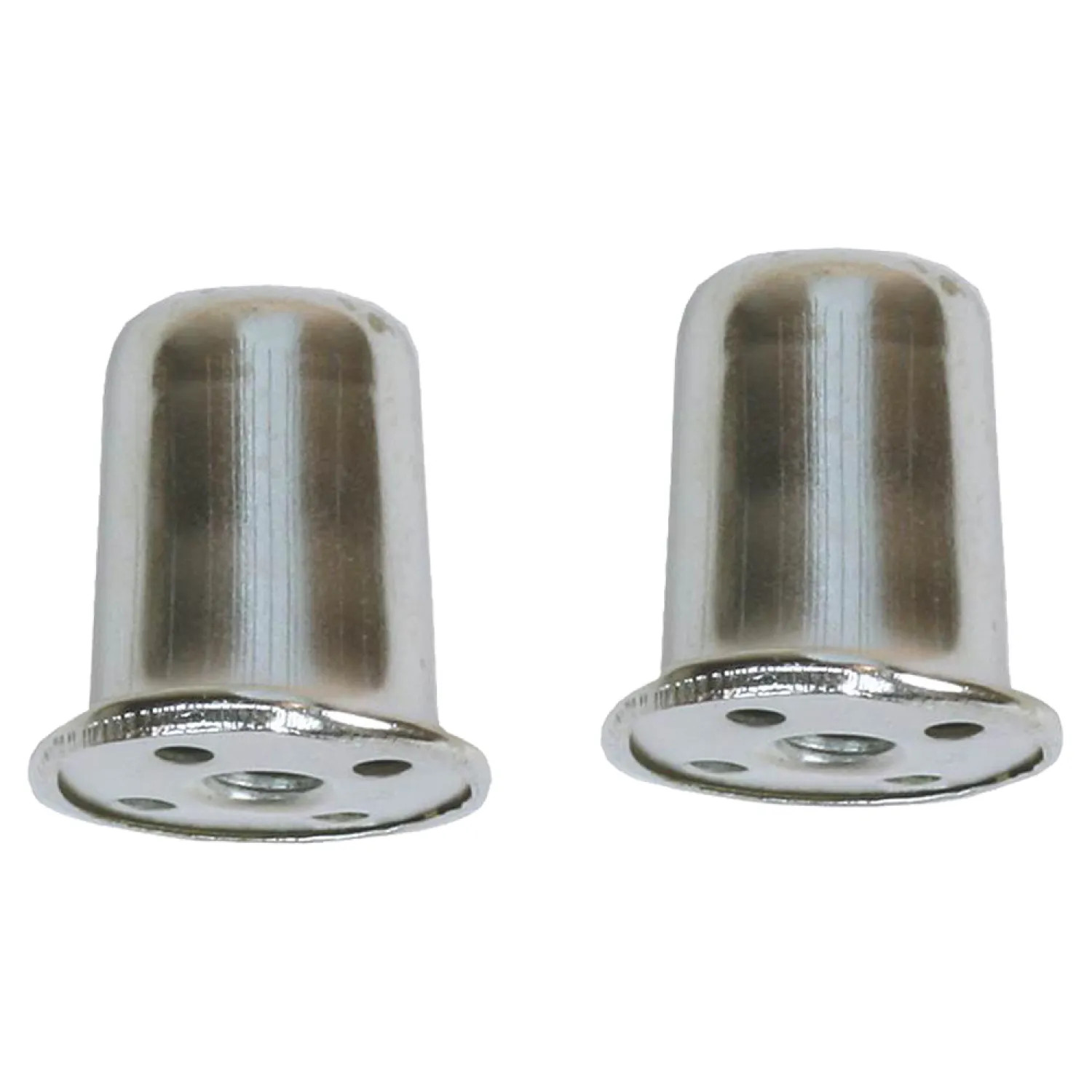 Jandorf 60110 Jandorf 60110 Tapped Top Hat Lamp Finial, 1/4-27, 1 in L, Nickel