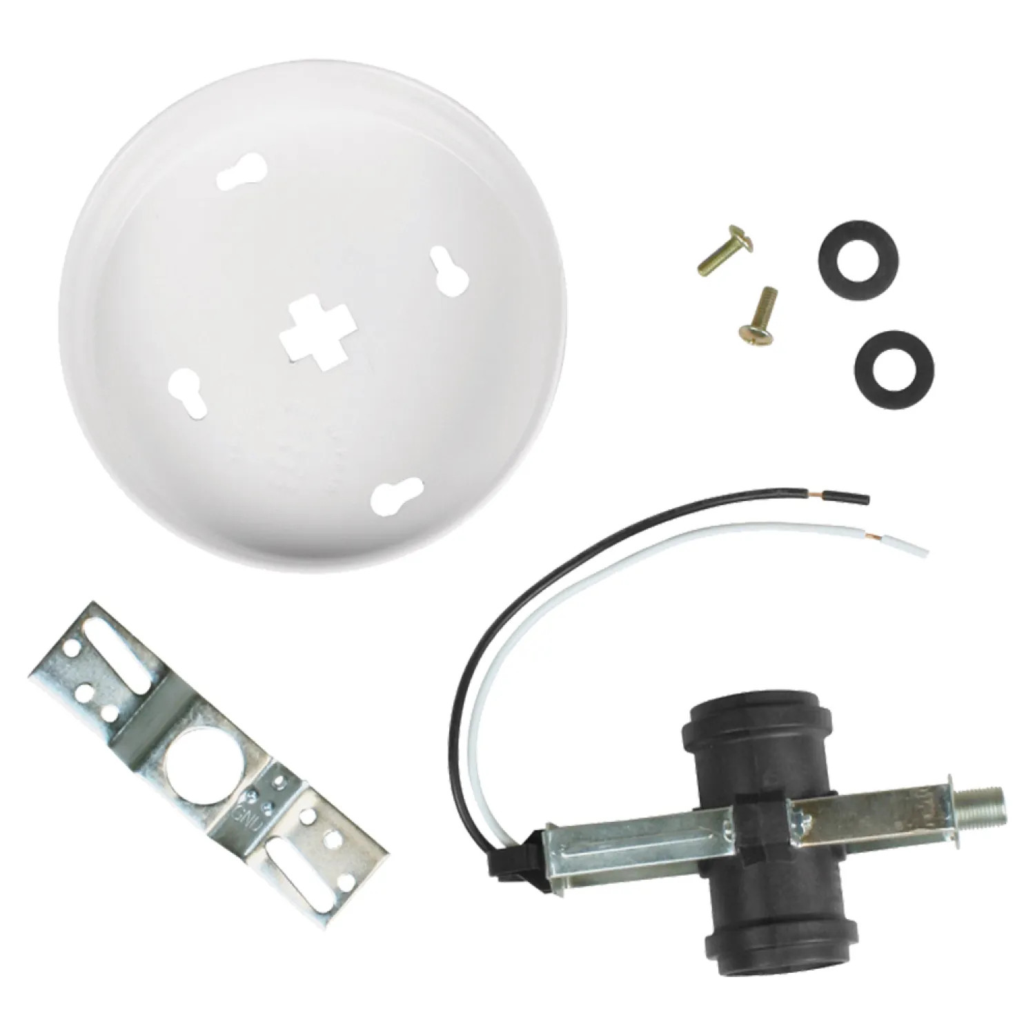 Jandorf 60223 Jandorf 60223 Twin Cluster Ceiling Fixture Kit, White