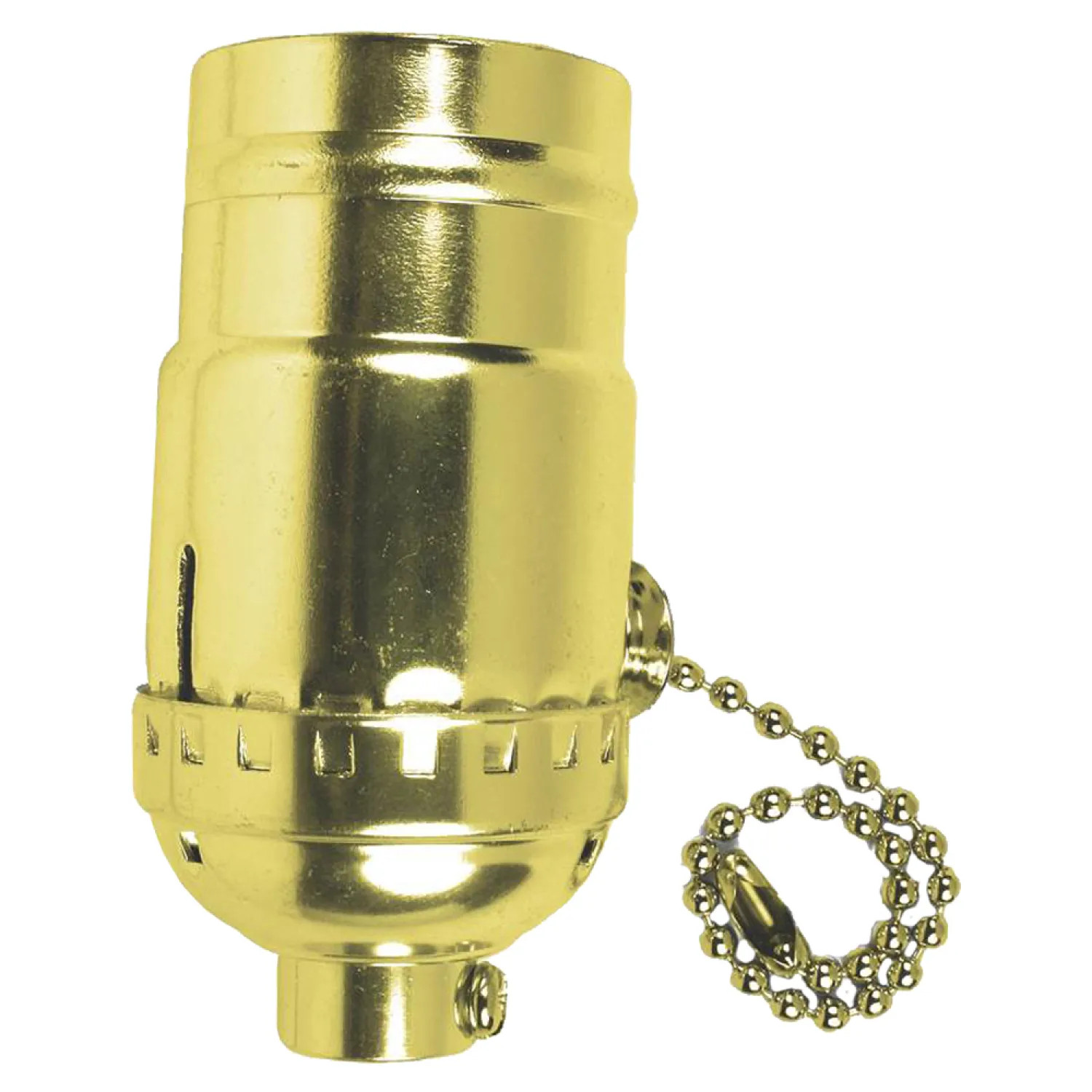 Jandorf 60410 Jandorf 60410 On/Off Pull Chain Lamp Socket, 250 W, Medium, Yellow