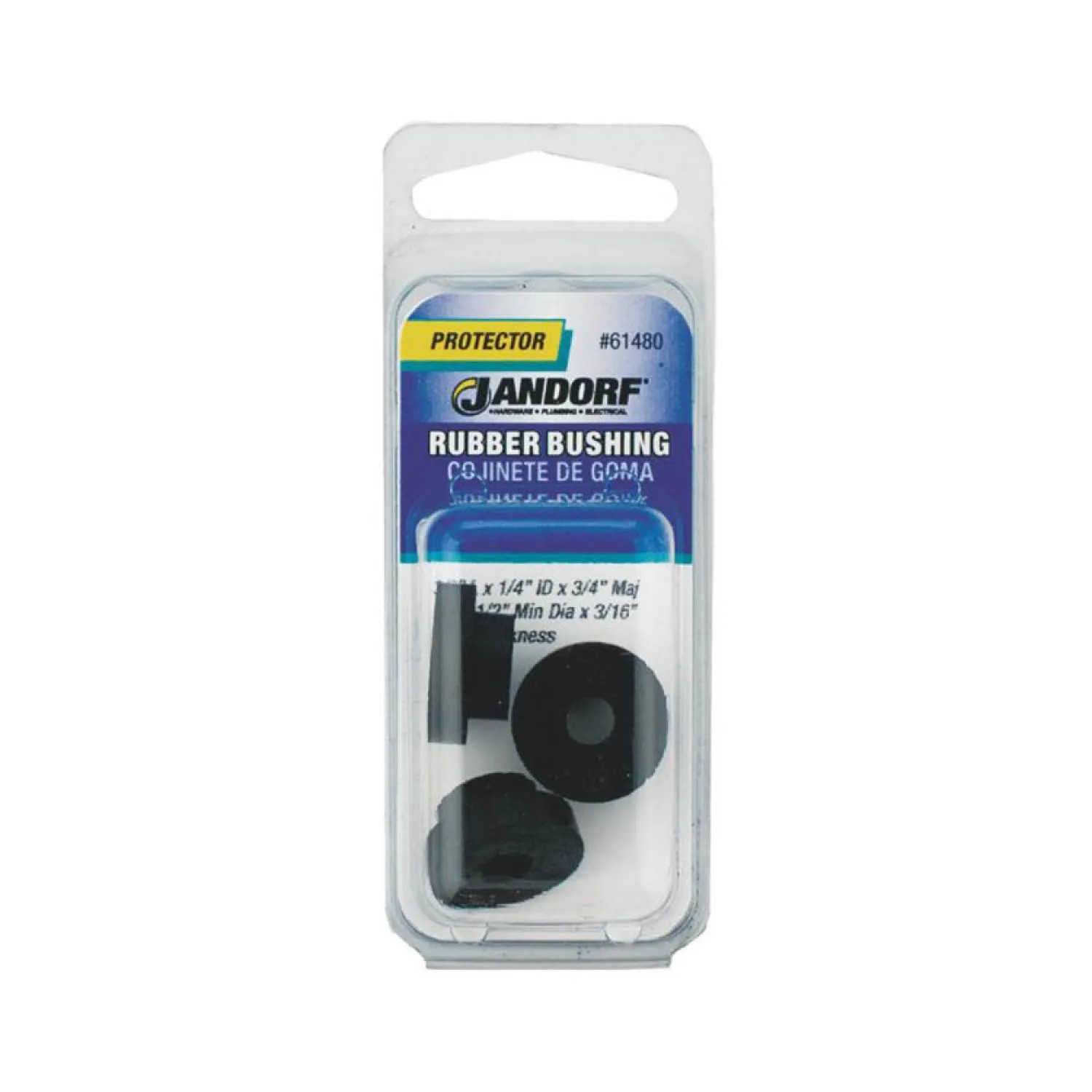 Jandorf 61480 Jandorf 61480 Insulated Conduit Bushing, 1/4 in, Rubber