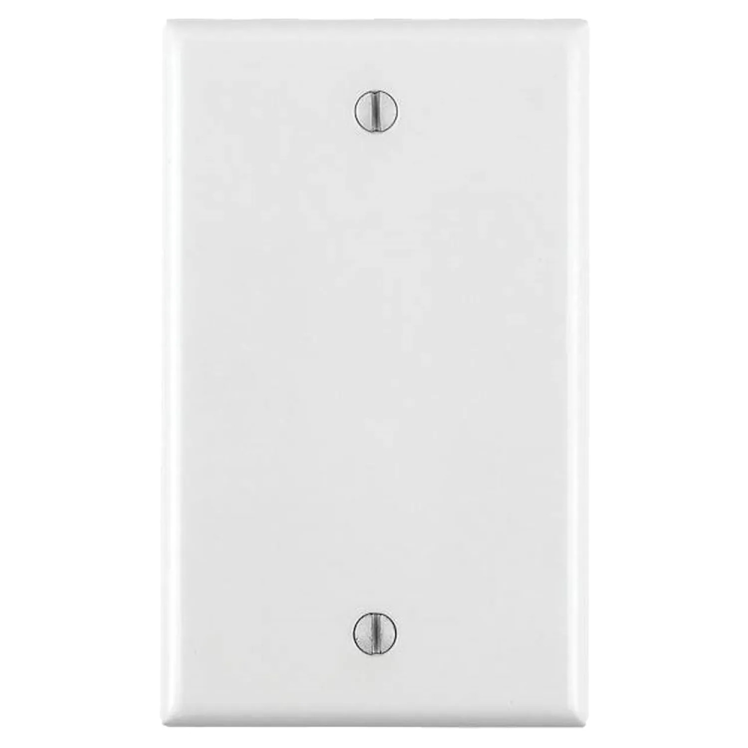 Leviton 002-80714-00W Leviton 002-80714-00W 1-Blank Standard Size Wall Plate, 1 Gang, 4-1/2 in L X 2-3/4 in W 0.22 in T, White, Smooth