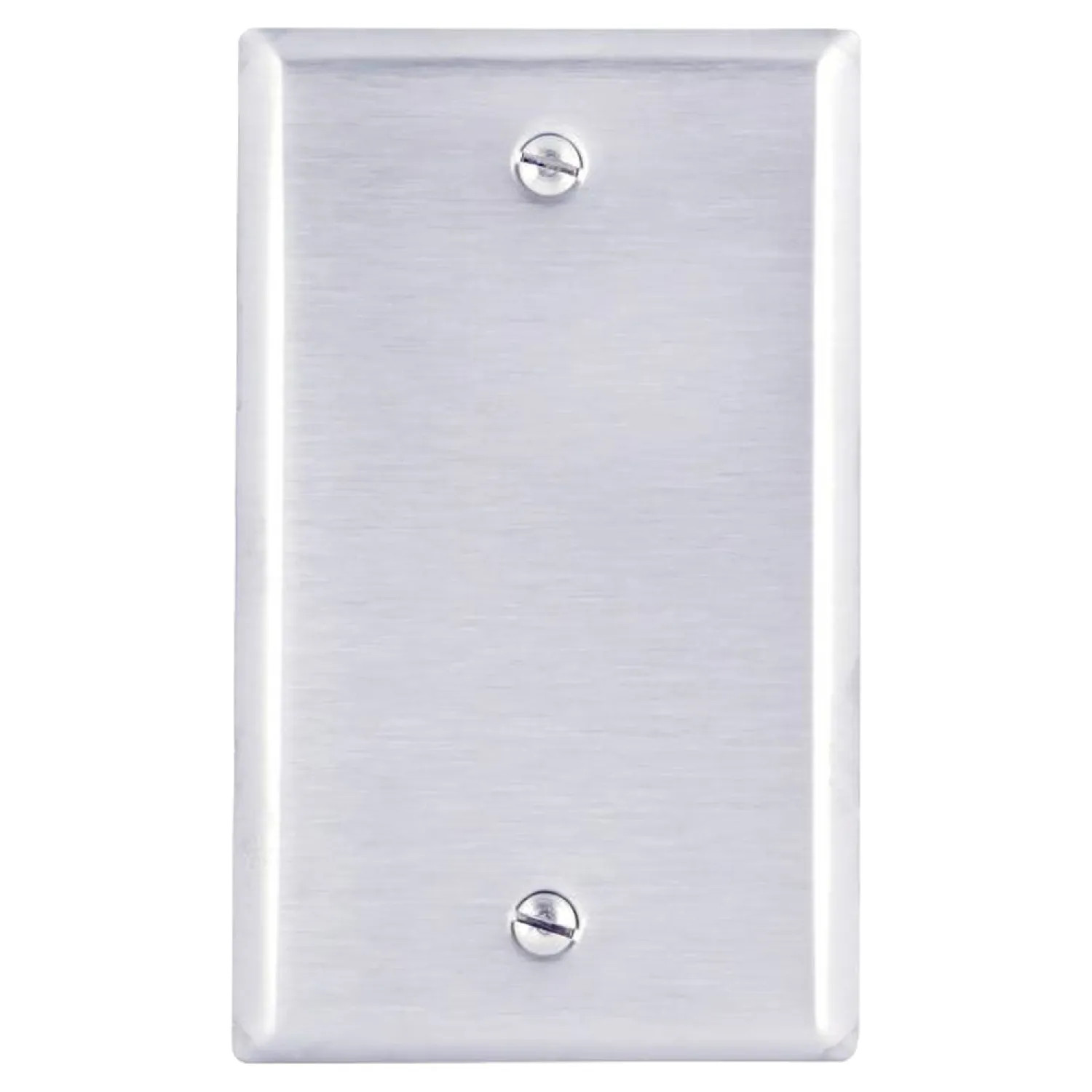 Leviton 003-84014-000 Leviton 003-84014-000 1-Blank Standard Size Wall Plate, 1 Gang, 4-1/2 in L X 2-3/4 in W 0.187 in T, Silver, Smooth