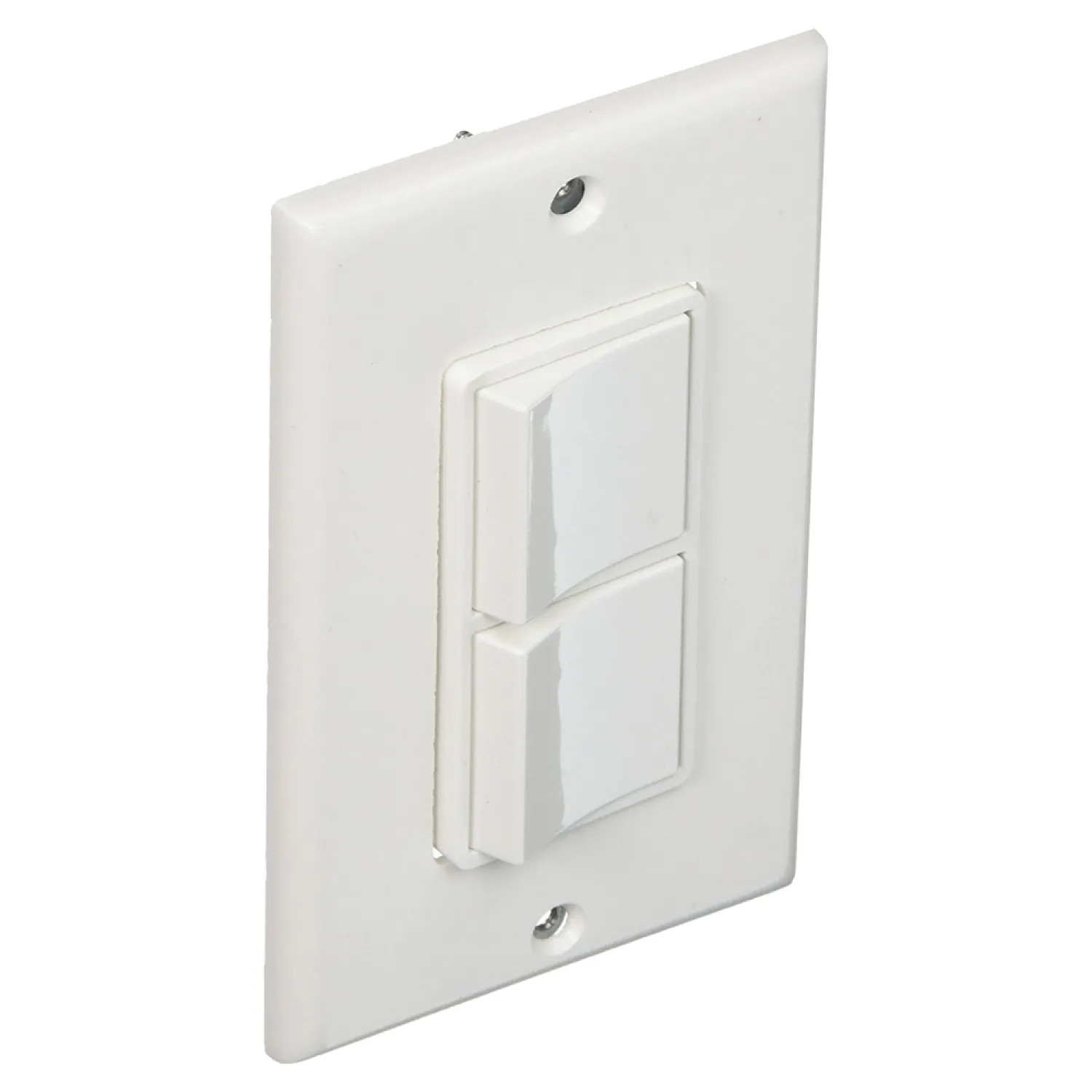 Leviton C22-05679-00W Grounding Rocker Switch With Wallplate, 120/277 ...