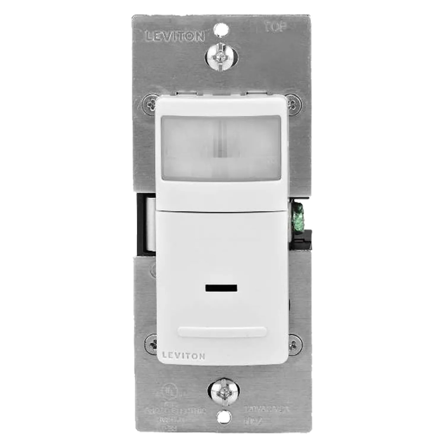 Leviton R02-IPV02-1LW Leviton R02-IPV02-1LW Single Pole Universal Motion Sensor, 150 W, 120 V, 900 ft, 180 deg