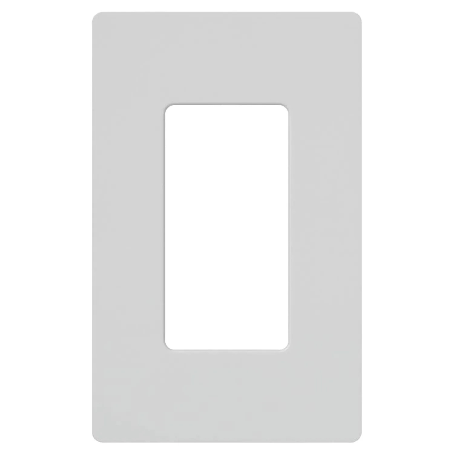Lutron CW-1-WH Claro Maestro CW Rectangular Screwless Seamless Wall Plate, 1 Gang, 4.69 in L x 2.94 in W, White