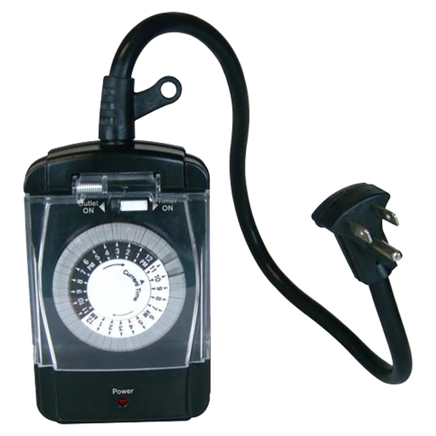 PowerZone 24 Hour Outdoor 2 Outlet Timer TNO24111, image size:1500x1500