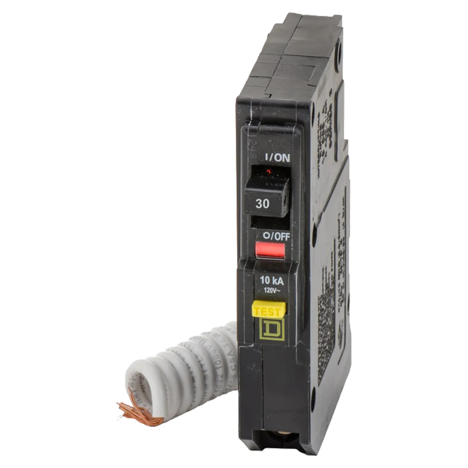 Square D QO130GFI Square D QO130GFI Type QO GFCI Circuit Breaker, 120/240 VAC, 30 A, 1 P, 10 kA