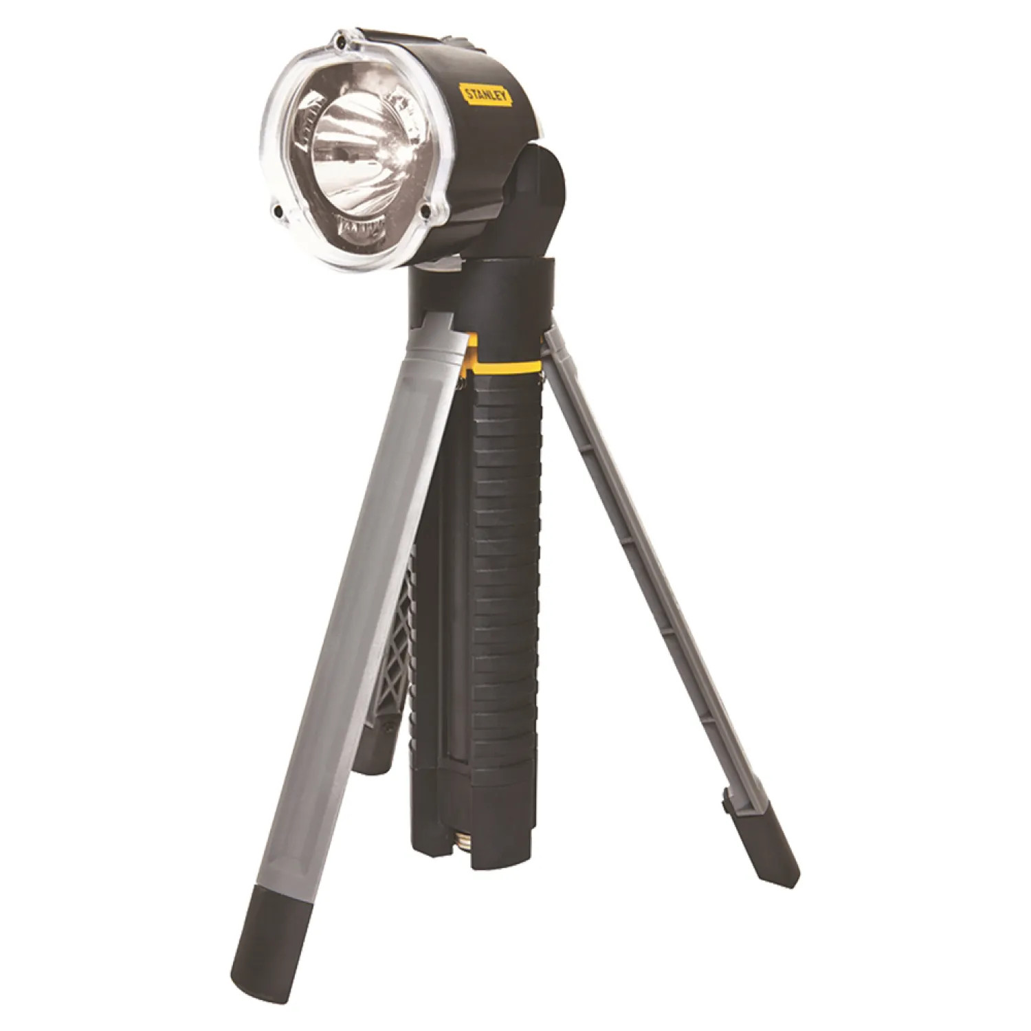 Stanley 95-112B Maxlife Tripod Flashlight, AA Battery, LED Lamp, 30 Lumens, Non-Slip Grip, 246 ft Beam Distance, 41 Hours Run Time, Black-  95-112B