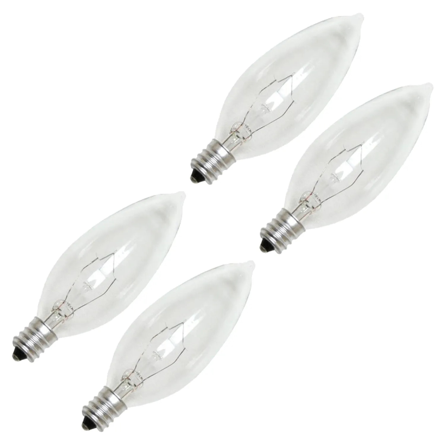 Sylvania 25WCLR/G16.5/CAN2 Osram Sylvania 13625 Decorative Incandescent Lamp, 25 W, 120 V, G16.5, Candelabra Screw E12