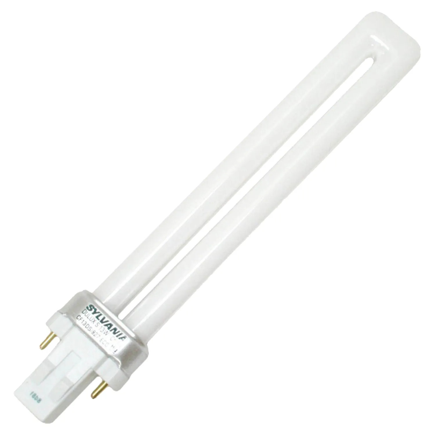 Sylvania 20491 Sylvania Deluxe S 800 Compact Fluorescent Bulb, 13 W, 120 VAC, T4, 2-Pin GX23, 10000 hr