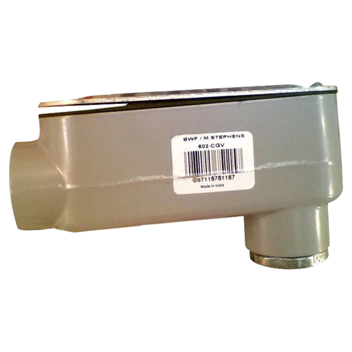 Teddico 602-CGV Teddico/BWF 602-CGV Thinwall Conduit Body Assembly, LB Configuration, 1 in Hub, Back Side Access Opening, Threaded
