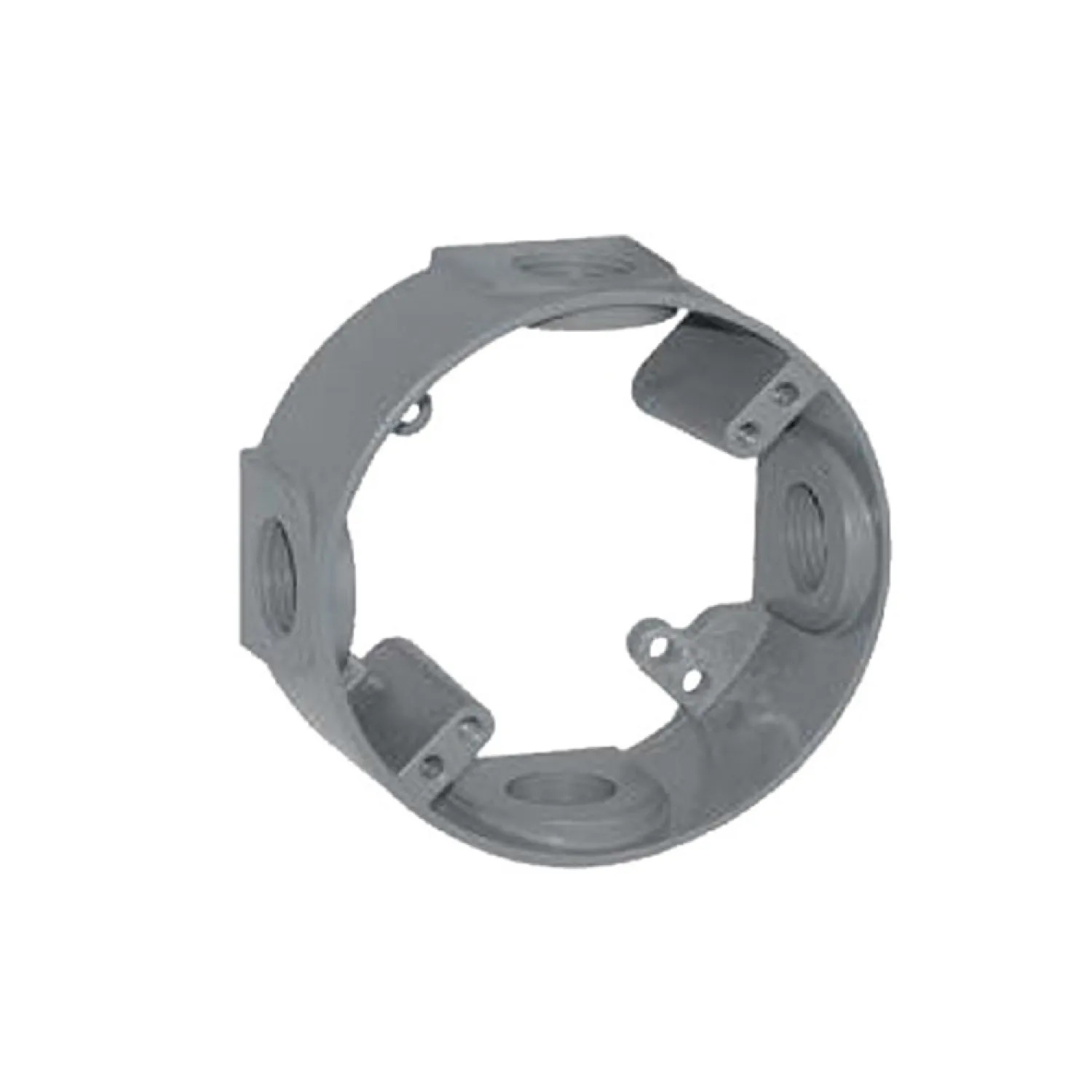 Teddico EX-5V Teddico EX-5V Weatherproof Round Outlet Box Extension, Die Cast Metal, Gray