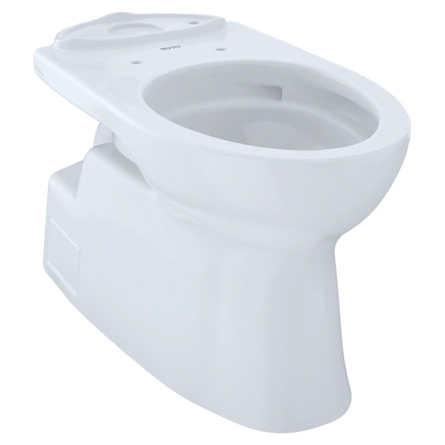 Toto CT474CUFG#01 Toto Vespin II Universal Height Elongated Skirted Toilet Bowl with CeFiONtect, Cotton White - CT474CUFG#01