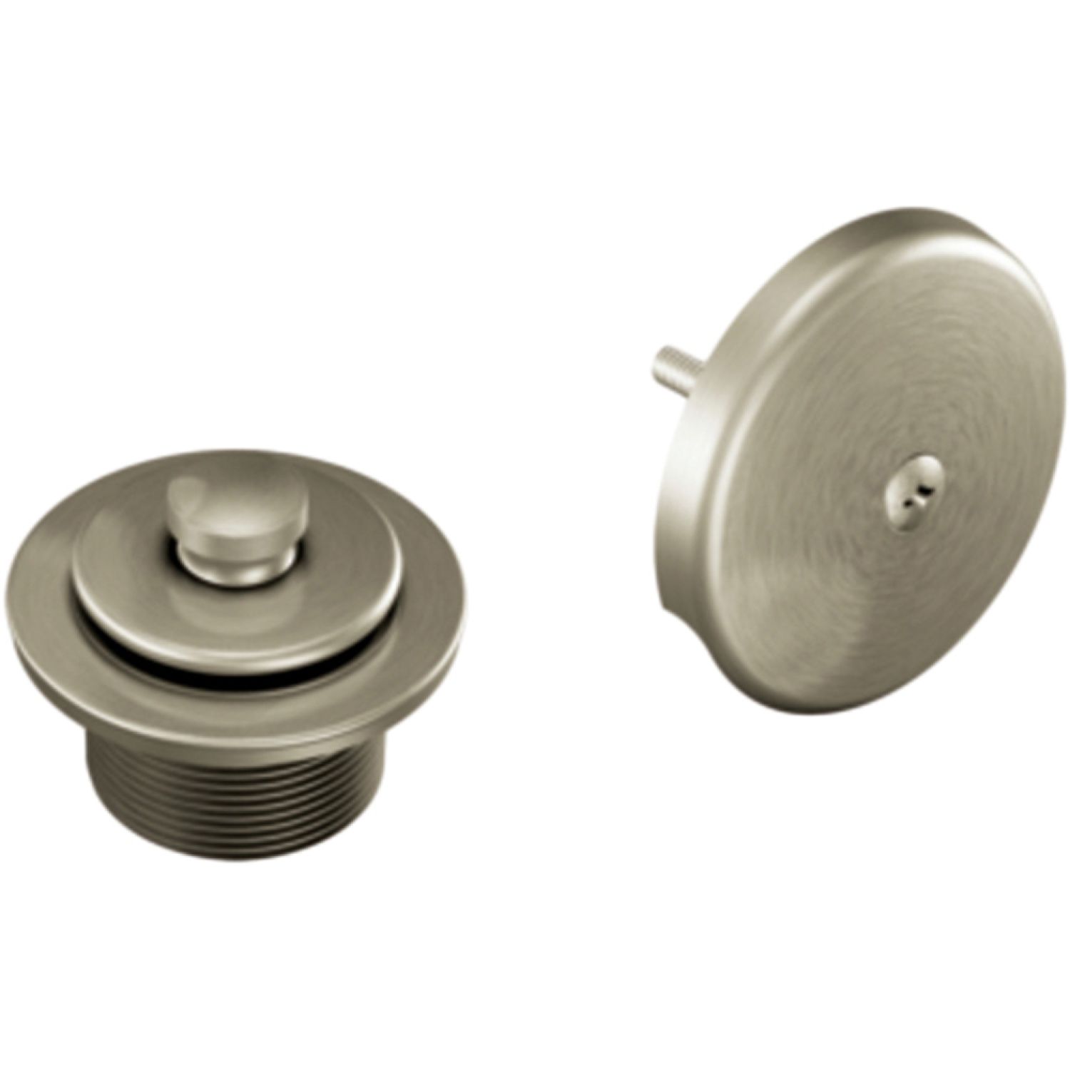 Moen T90331BN Moen  Push-N-Lock Waste and Overflow Trim, Brushed Nickel - T90331BN