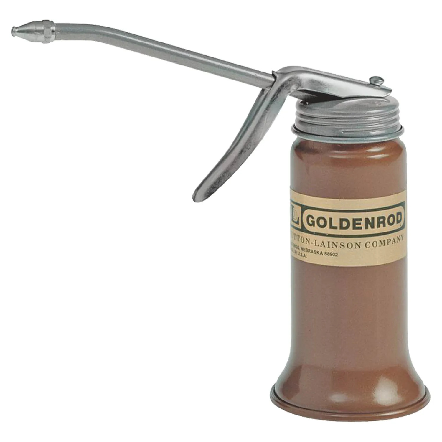 Dutton-Lainson 600 Golden Rod 600 Rigid Pistol Pump Oiler With Leakproof Joints, Zinc Plated Top Cap, 5 in Straight