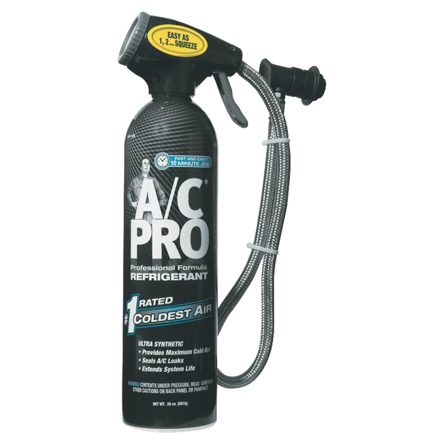 IDQ ACP-1004PK IDQ ACP-1004PK Air Conditioner Refrigerant With Trigger, R-134a, 20 oz, Ultra Synthetic, Ethereal, -15.7 deg F