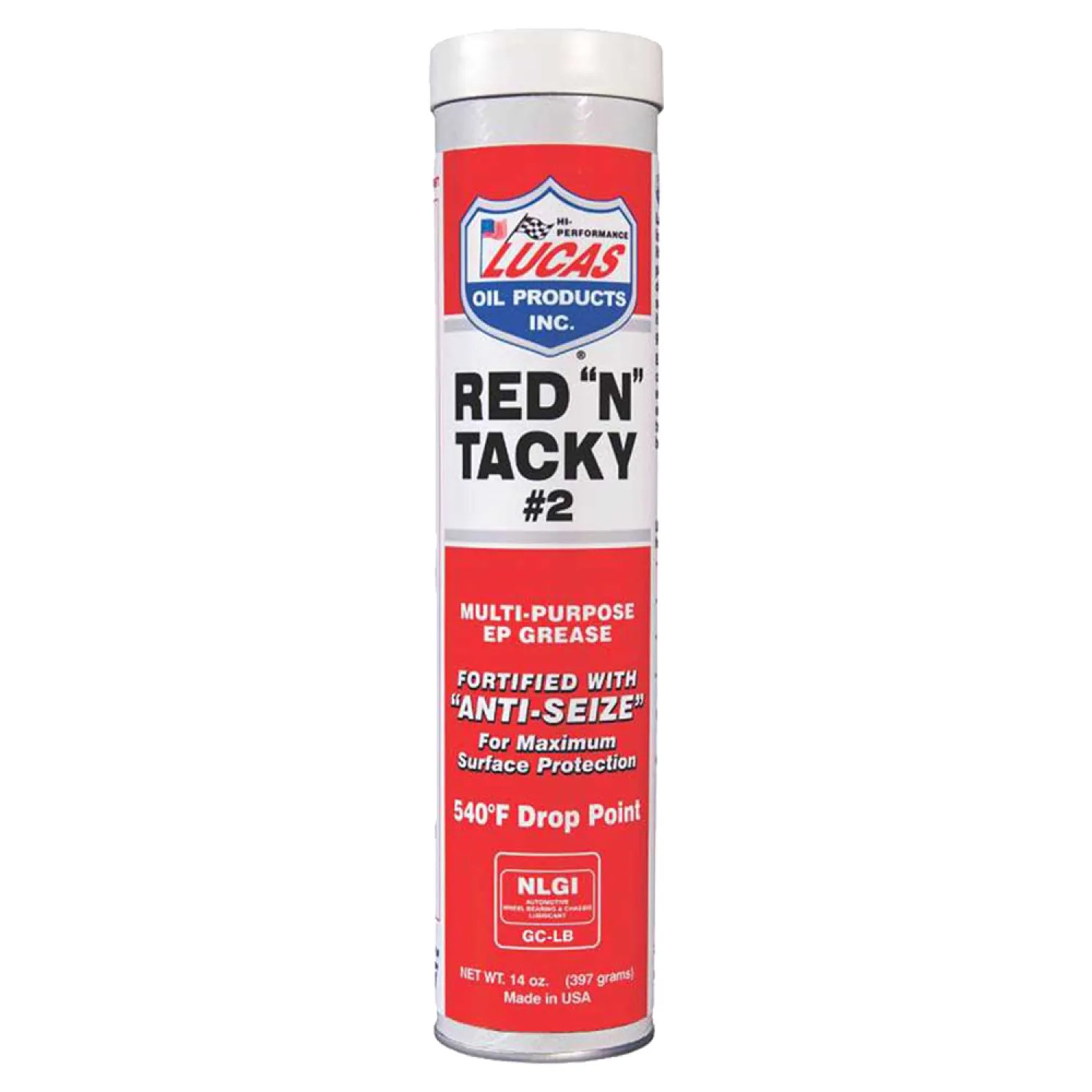 Lucas Oil 10005-60 Lucas 10005-60 Red? N Tacky Grease, 14.5 oz, Cartridge, Red?, Solid