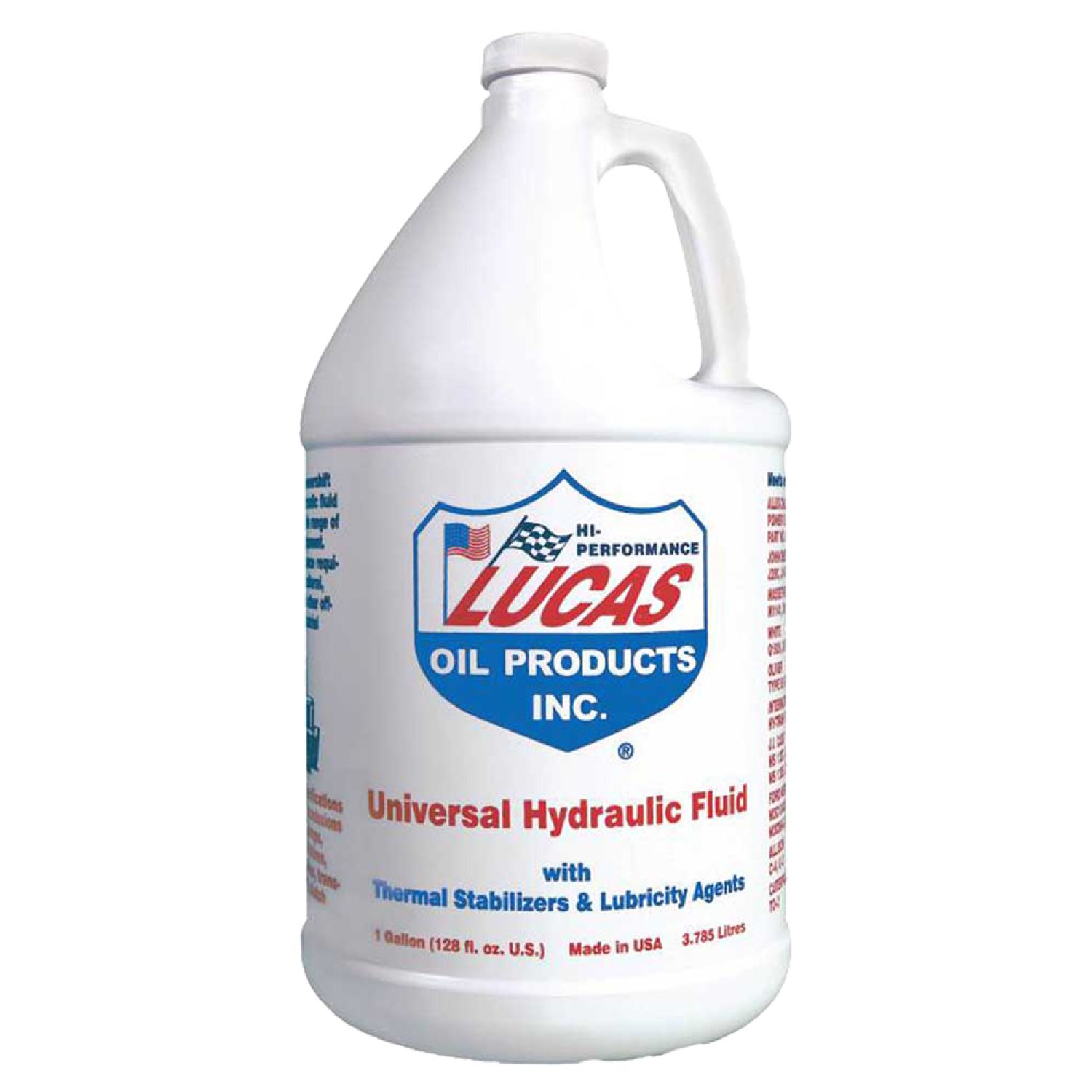 Lucas Oil 10017 Lucas 10017 Universal Hydraulic and Transmission Fluid, 128 oz, Plastic Bottle, Clear Yellow