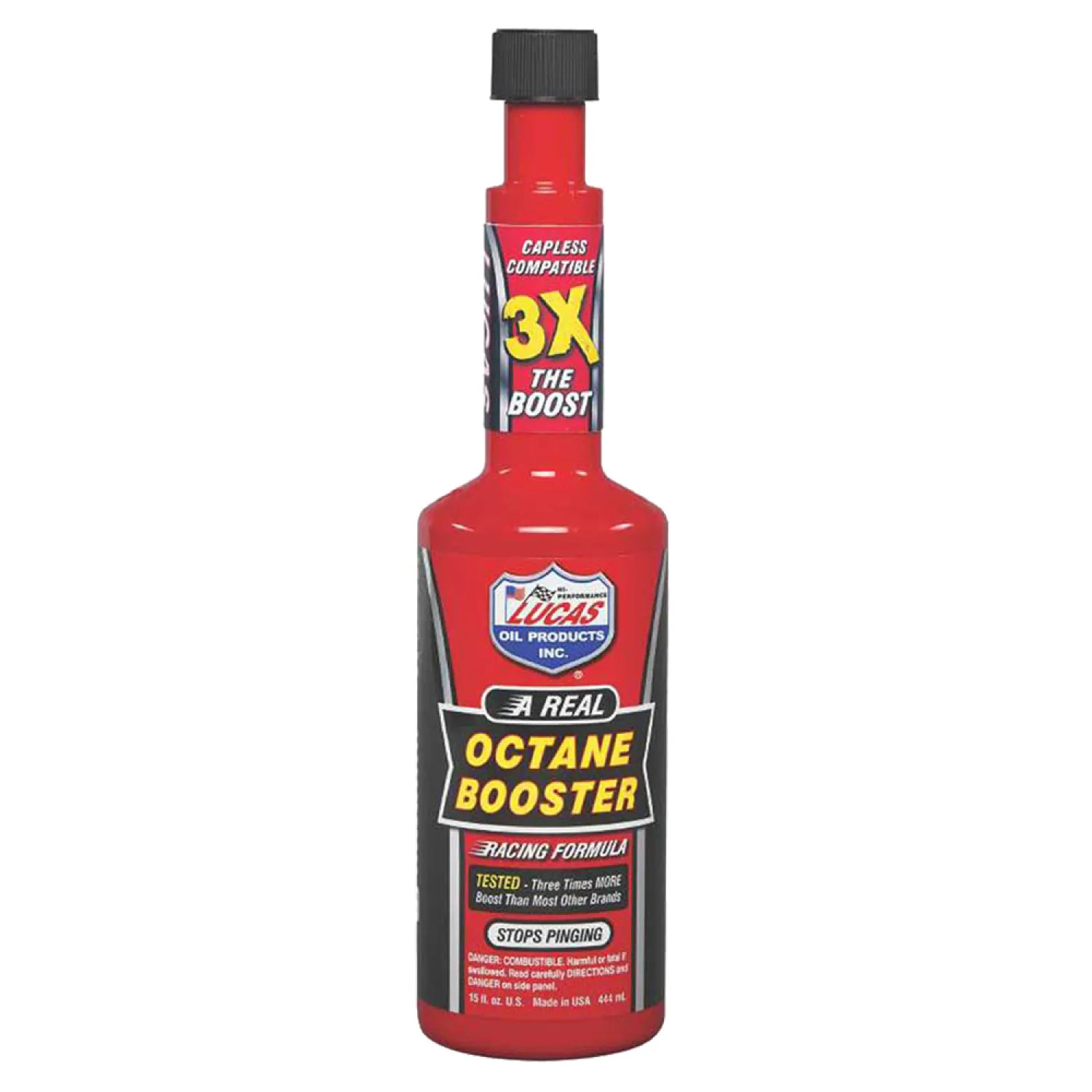 Lucas Oil 10026 Lucas 10026 Octane Booster, 15 oz, Bottle, Yellow, Liquid