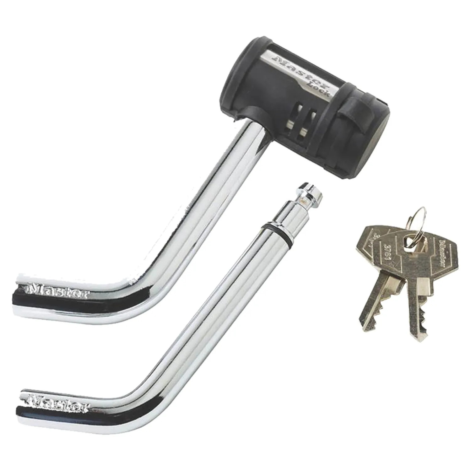 Master Lock 2866DAT Master Lock 2866DAT Push to Lock Receiver Lock, Stainless Steel, Silver/Black