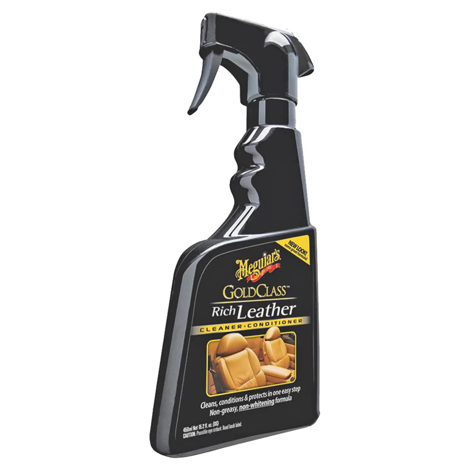 Meguiar's G10916 Gold Class G10916 Rich Leather Conditioner, 16 oz Plastic Bottle, Off-White, Liquid