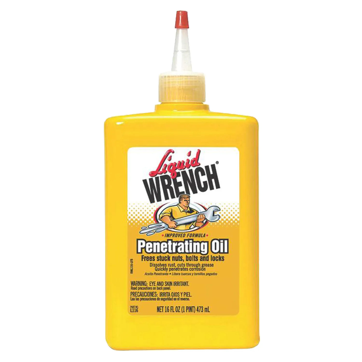 Radiator Specialty L116 Liquid Wrench L116 Penetrating Oil, 16 oz, Plastic Bottle, Yellow, Liquid
