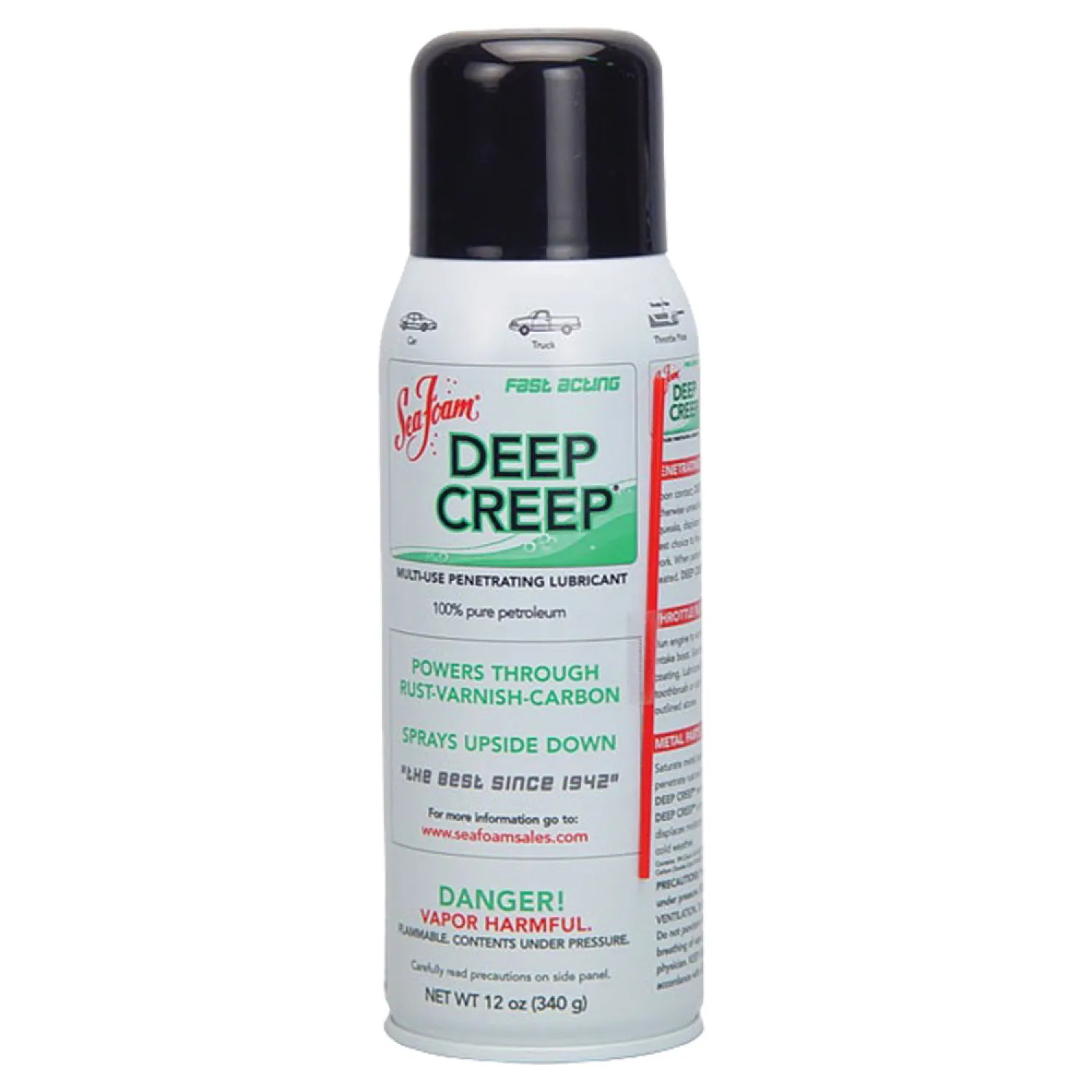 Sea Foam DC14 Deep Creep DC14 Penetrating Lubricant and Cleaner, 12 oz, Aerosol Can, Colorless, Liquid