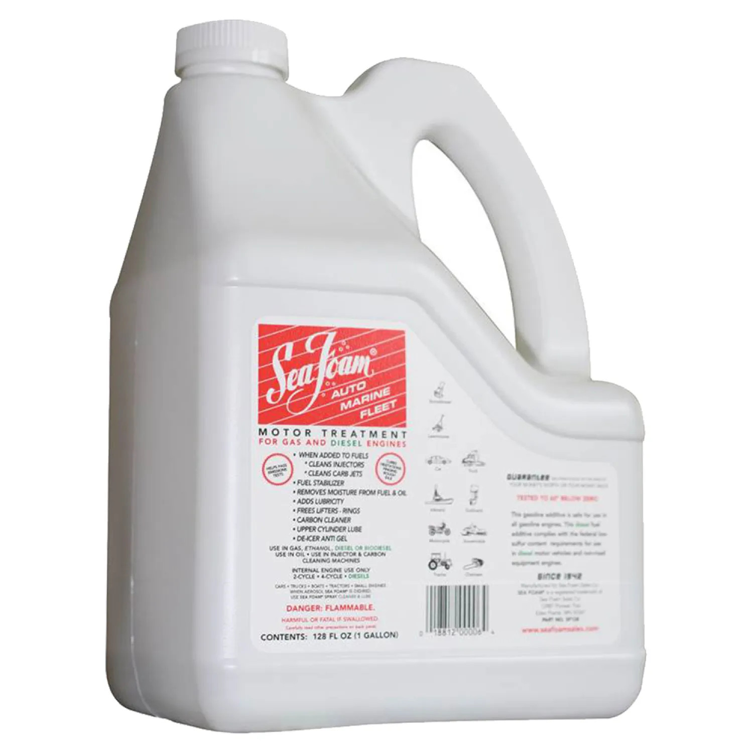 Sea Foam SF128 Sea Foam SF128 Petroleum Based Motor Treatment, 1 gal, Container, Clear, Liquid