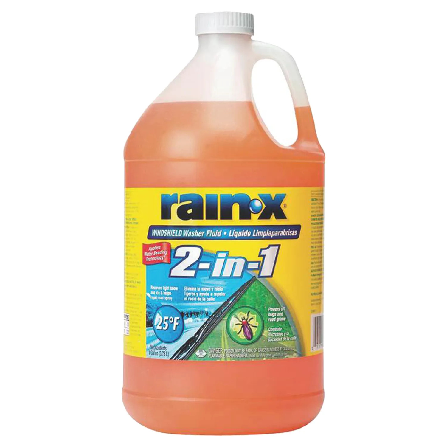 Rain-X 113645 Rain-X 113645 Winter Windshield Washer Fluid, 3.78 l, Orange, Liquid