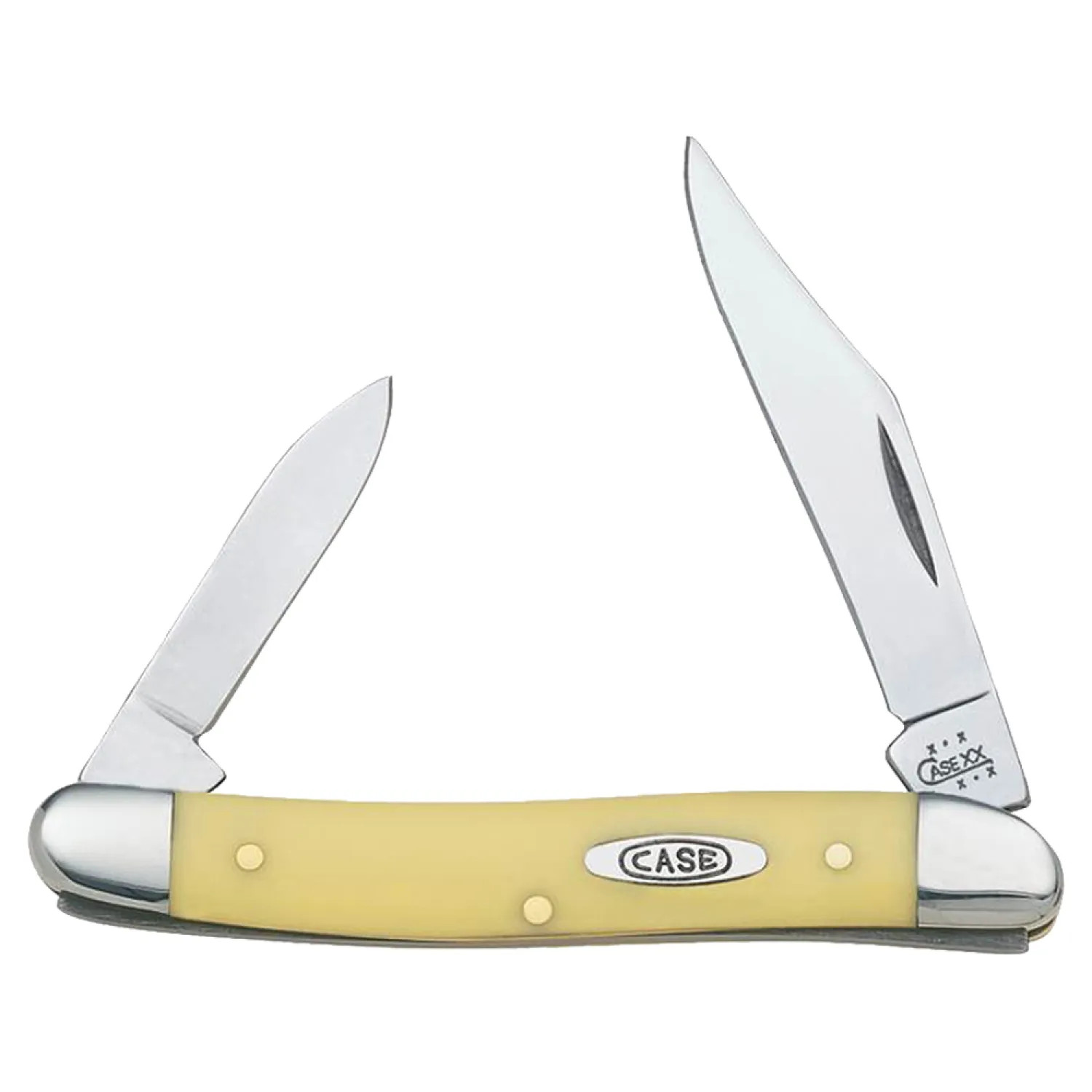 Case 109 Case 109 Folding Pocket Knife, 2-1/2 in L Clip, 1-1/2 in L Pen, Yellow