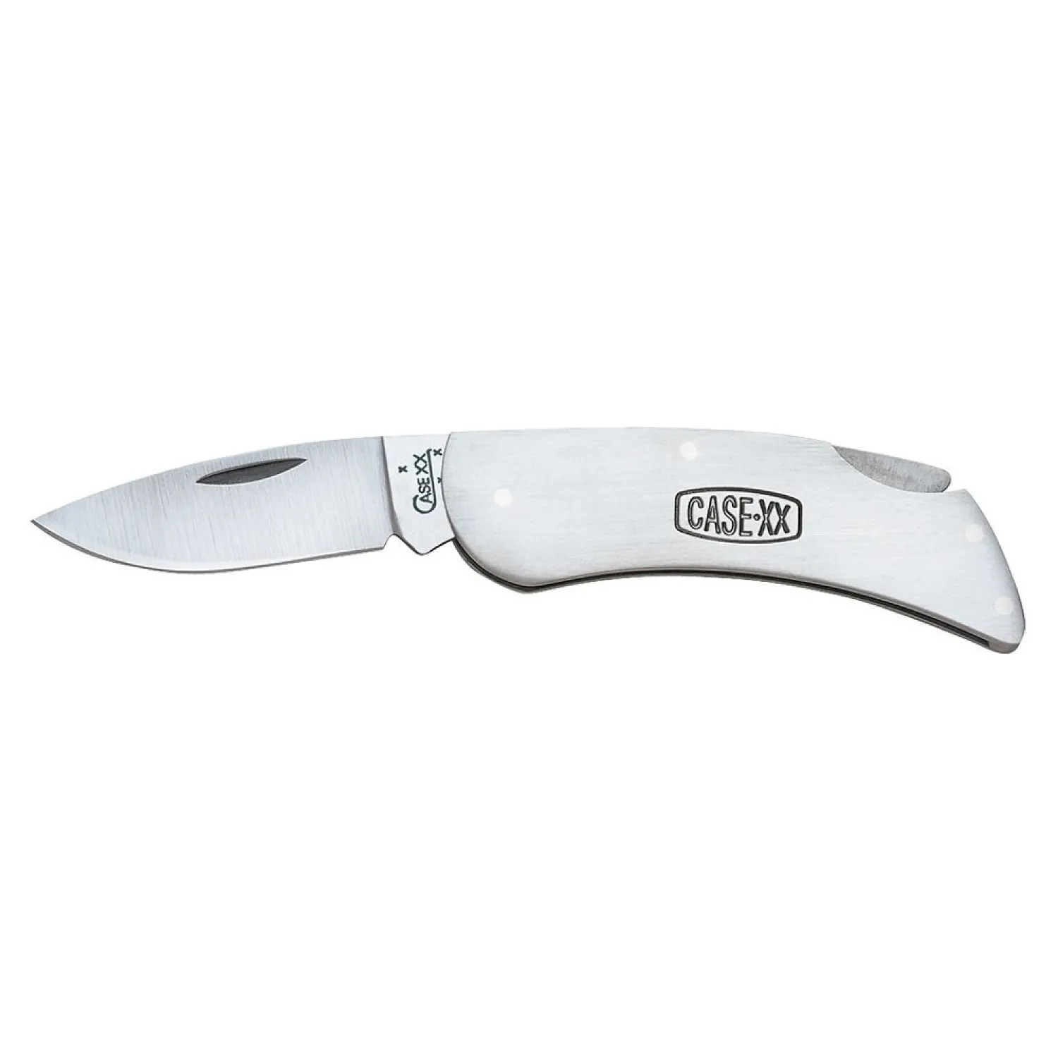 Case 158 Case 158 Executive Lockback Knife, 3-1/4 in Closed L, Brushed, 2138 Stainless Steel