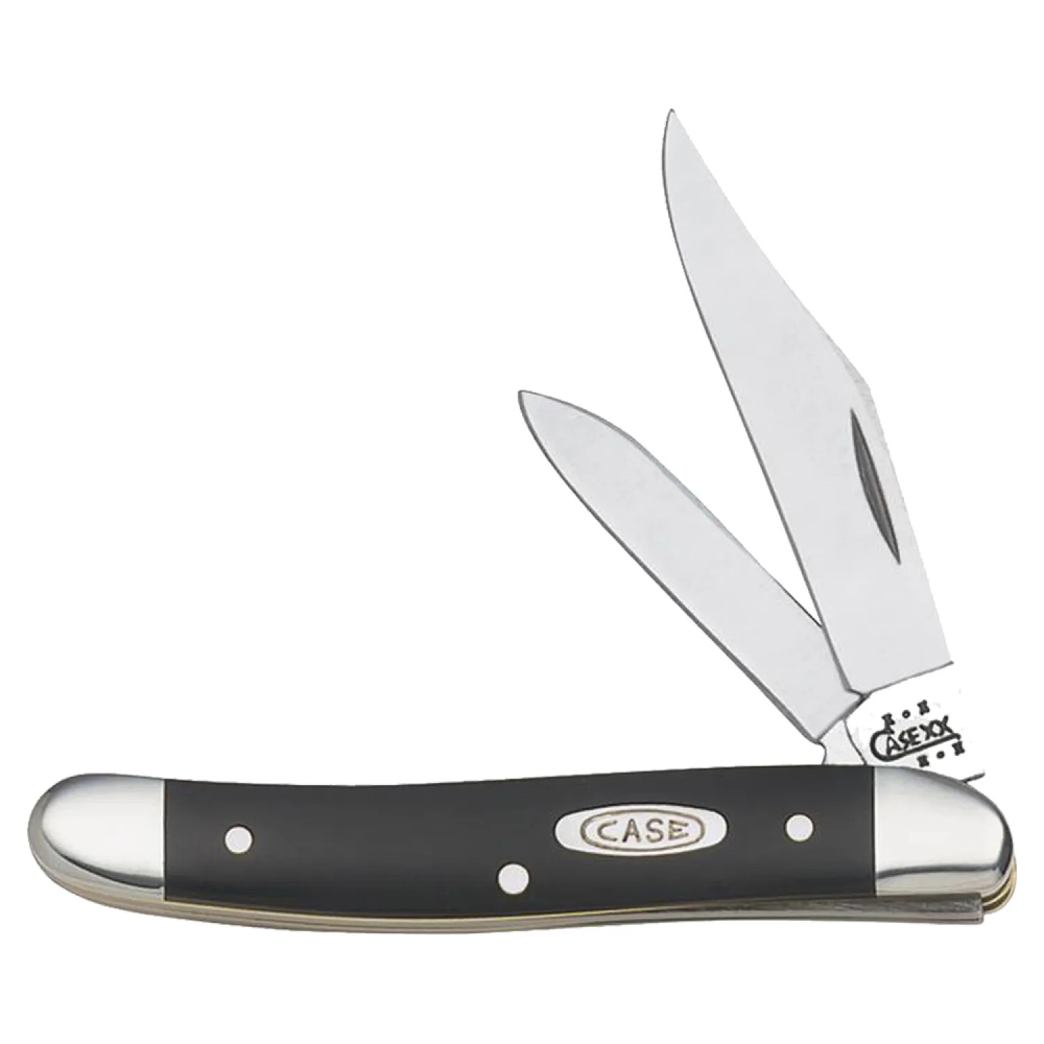 Case 220 Case 220 Folding Pocket Knife, 2-1/2 in L Clip, 1-7/8 in L Pen, Black