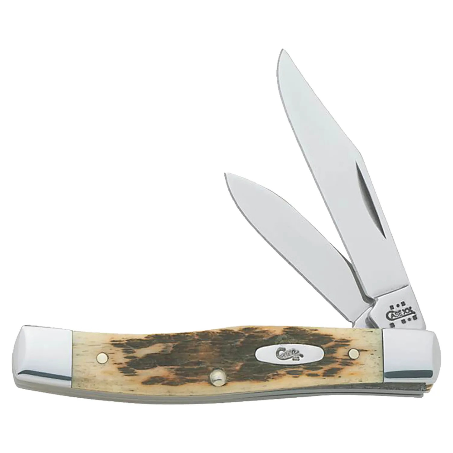 Case 77 Case 77 Folding Pocket Knife, 2-1/2 in L Clip, 1-3/4 in L Pen, Amber