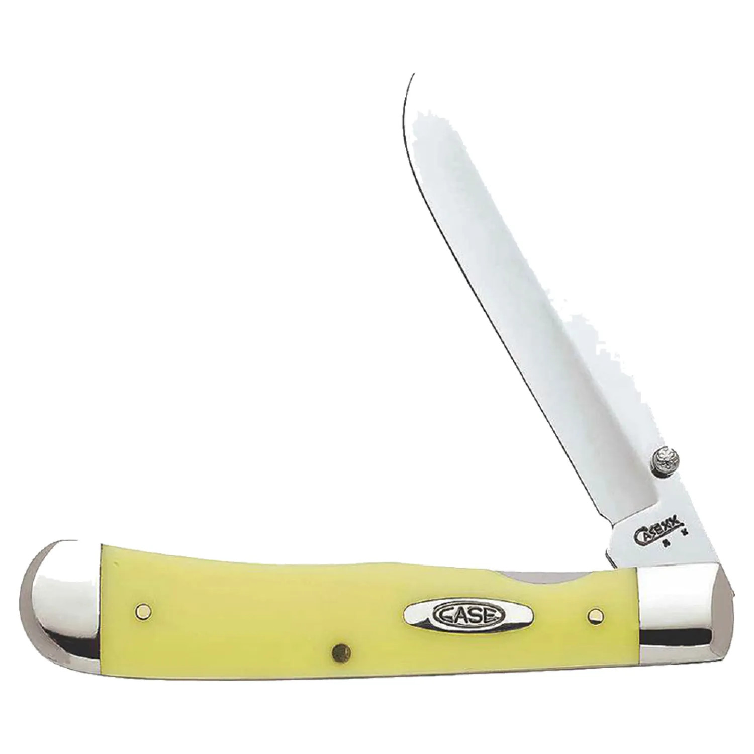 Case 111 Case Traditional Tapperlock Pocket Knife 4-1/8 in Closed L, Yellow, Chrome Vanadium Steel