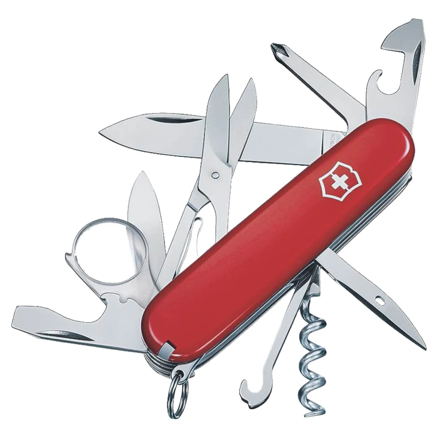 Swiss Army 53791 Explorer 53791 Pocket Knife, 16-In-1 Function, Stainless Steel, VX Red