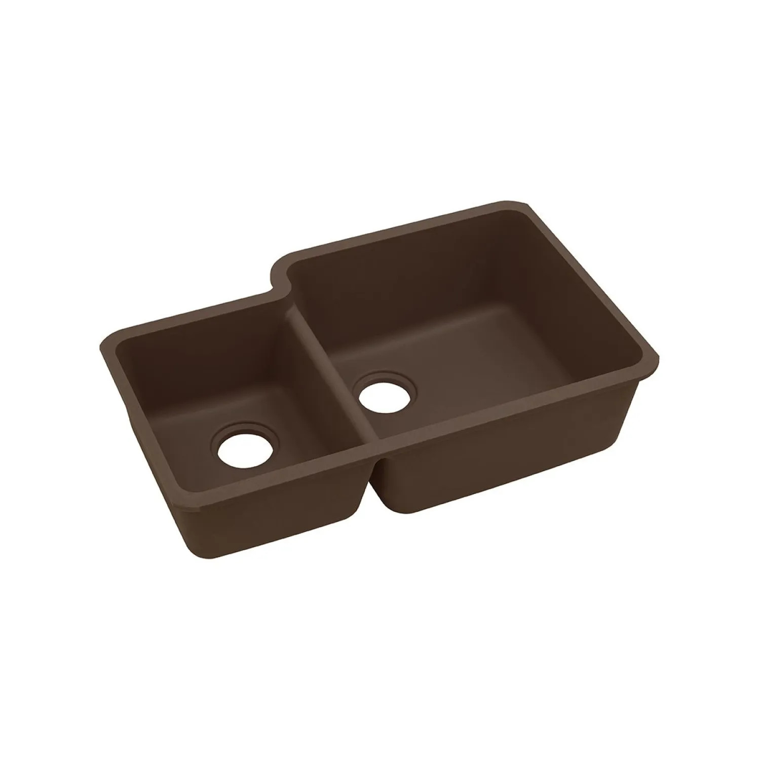 Elkay ELGOU3321LMC0 Elkay ELGOU3321LMC0 Quartz Classic Double Bowl Under Mount Sink with Aqua Divide