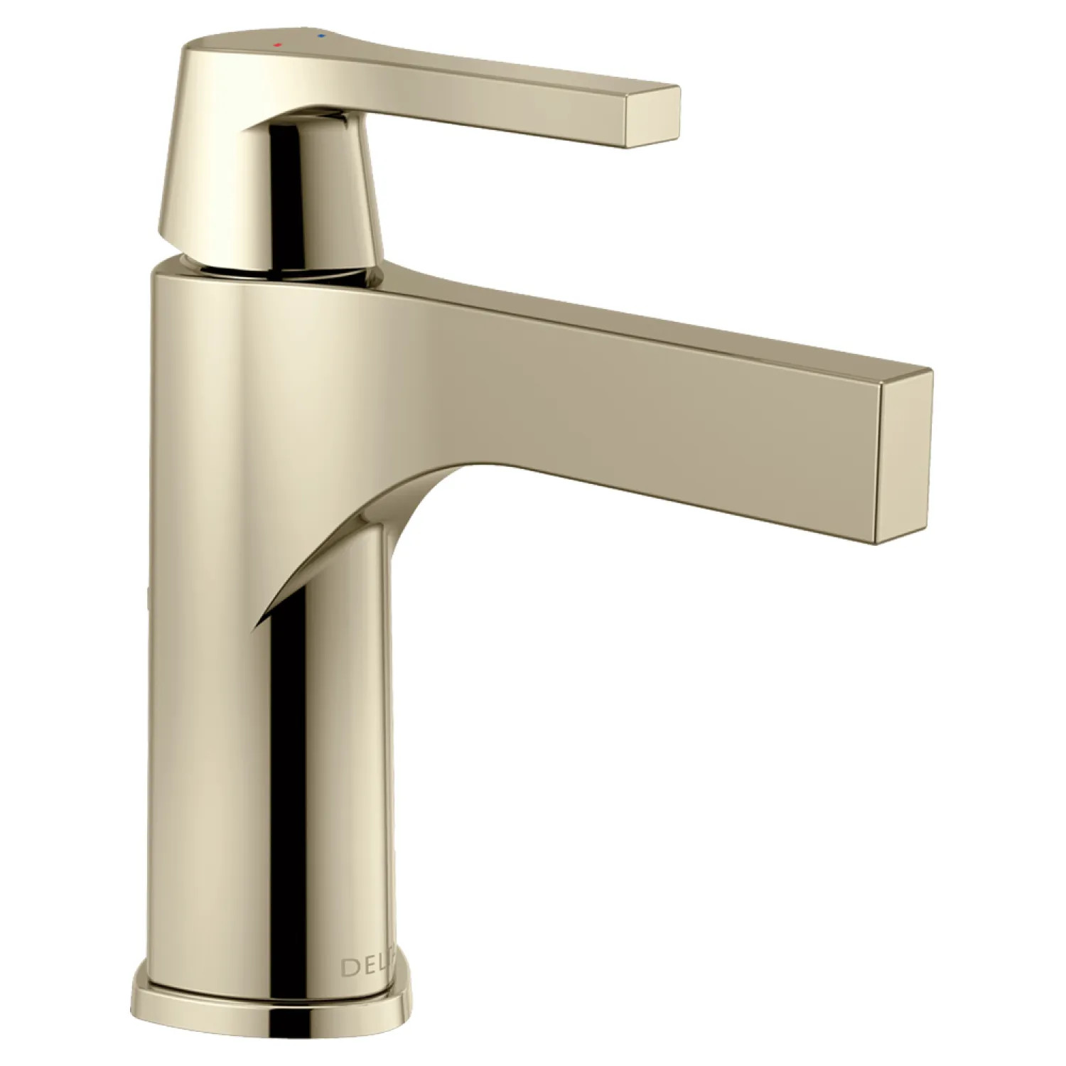 Delta 574-PNLPU-DST Delta Zura Single Handle Lavatory Faucet with DIAMOND Seal, Lever Handle, ADA, 1.2 GPM, Polished Nickel - 574-PNLPU-DST