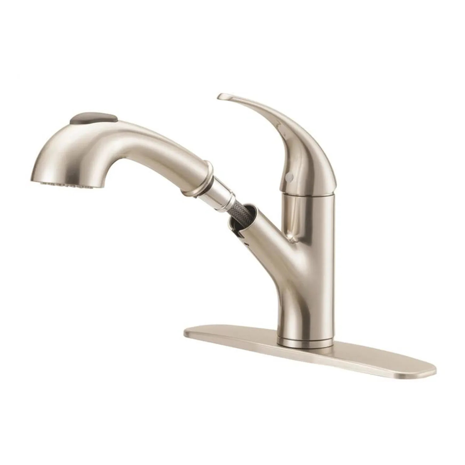 Boston Harbor FP4A4079NP Boston Harbor Single Handle Pull-Out Kitchen Faucet, Brushed Nickel - FP4A4079NP