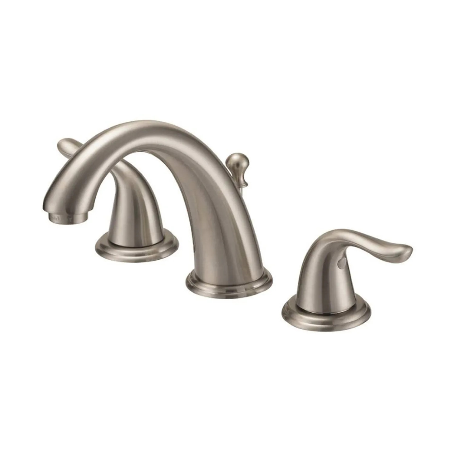 Boston Harbor TQ-FW6B0000NP Boston Harbor Two-Handle Widespread Brushed Nickel Lavatory Faucet with Plastic Pop-Up, Lever Handles, 1.2 GPM, WaterSense - TQ-FW6B0000NP