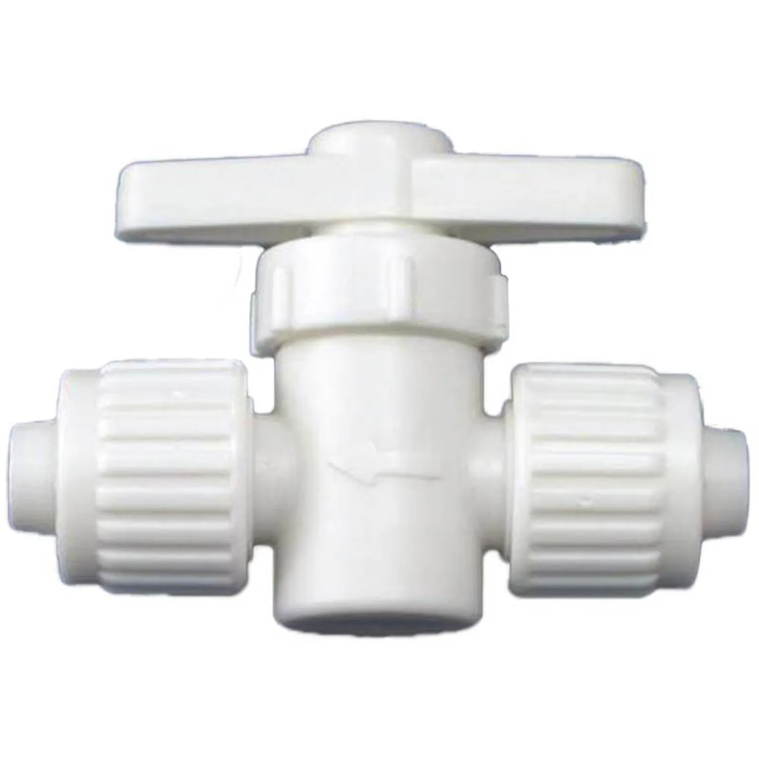 Flair-It 16880 Flair-It 16880 Straight Stop Valve, 1/2 in, Pex, Plastic Body, White