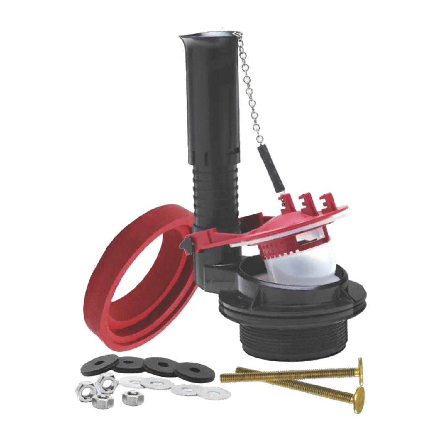 Fluidmaster 540AKRP5 Fluidmaster 540AKRP5 Flush Valve Kit, For Use With Most Toto, American Standard and Other 3 in Flapper Toilets, Black