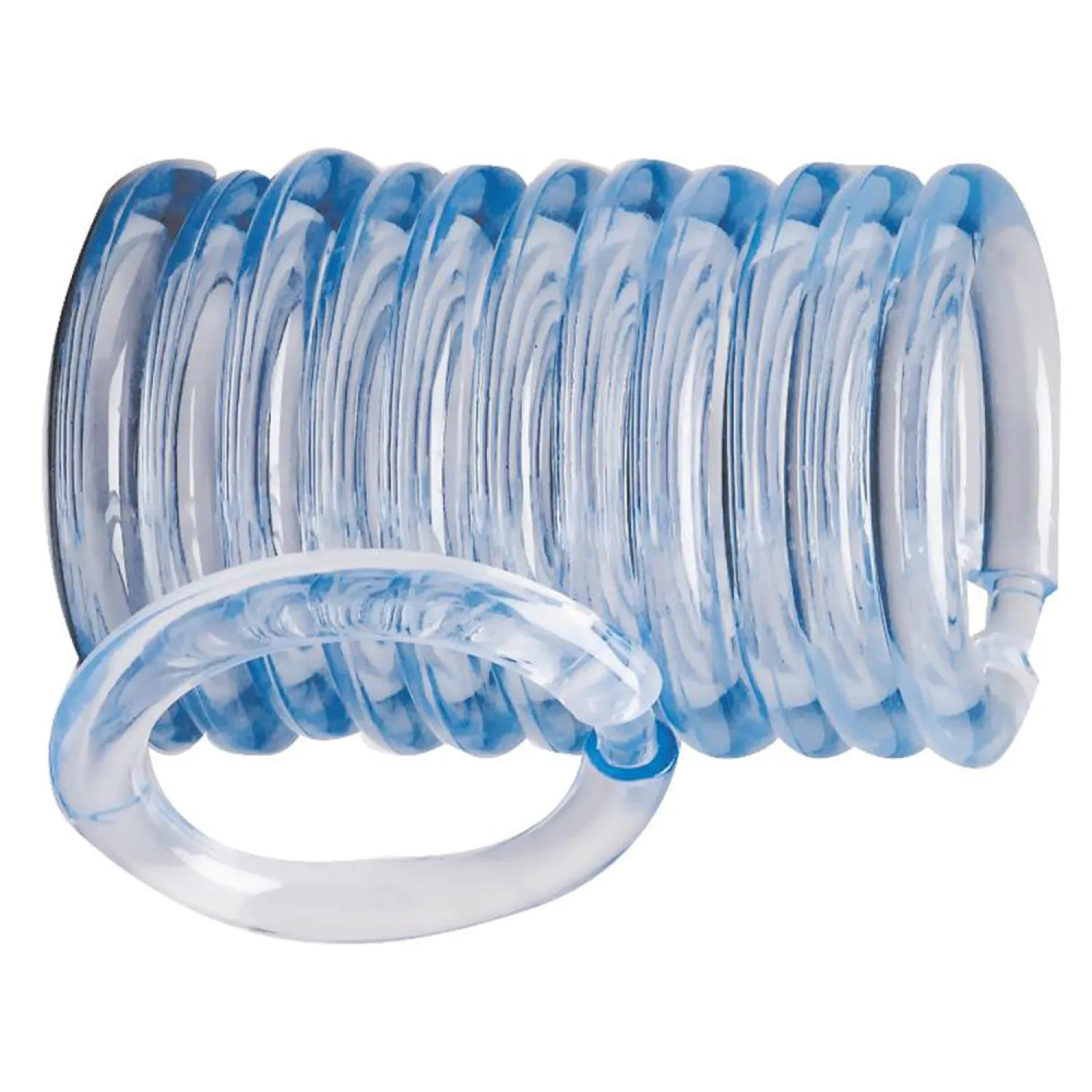 Homebasix SD-ORING-C3L Homebasix SD-ORING-C3L Shower Curtain Rings, Plastic, O Hooks, Clear