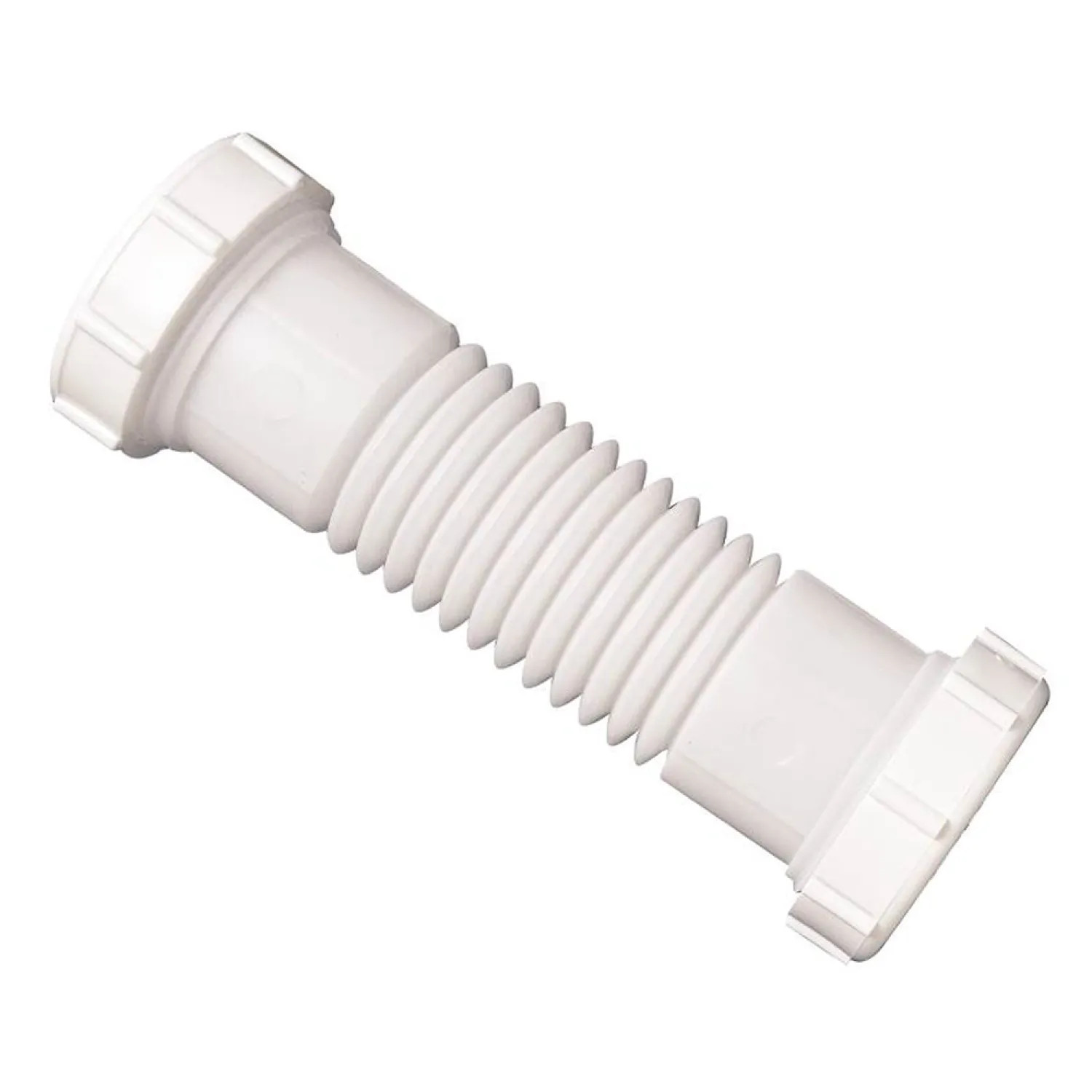 Plumb Pak PP812-15 Plumb Pak PP812-15 Flex 'N Fix Double Sink Drain Coupling, 1-1/2 in, Slip, Plastic, White
